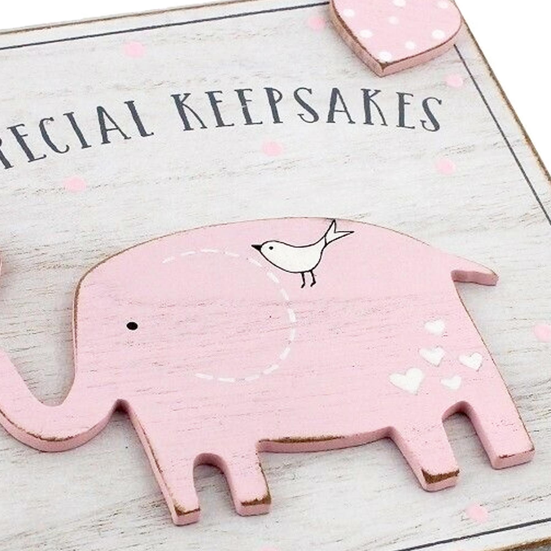 image344603256.jpg My Special Keepsakes Box MDF New Baby Gift White and Pink