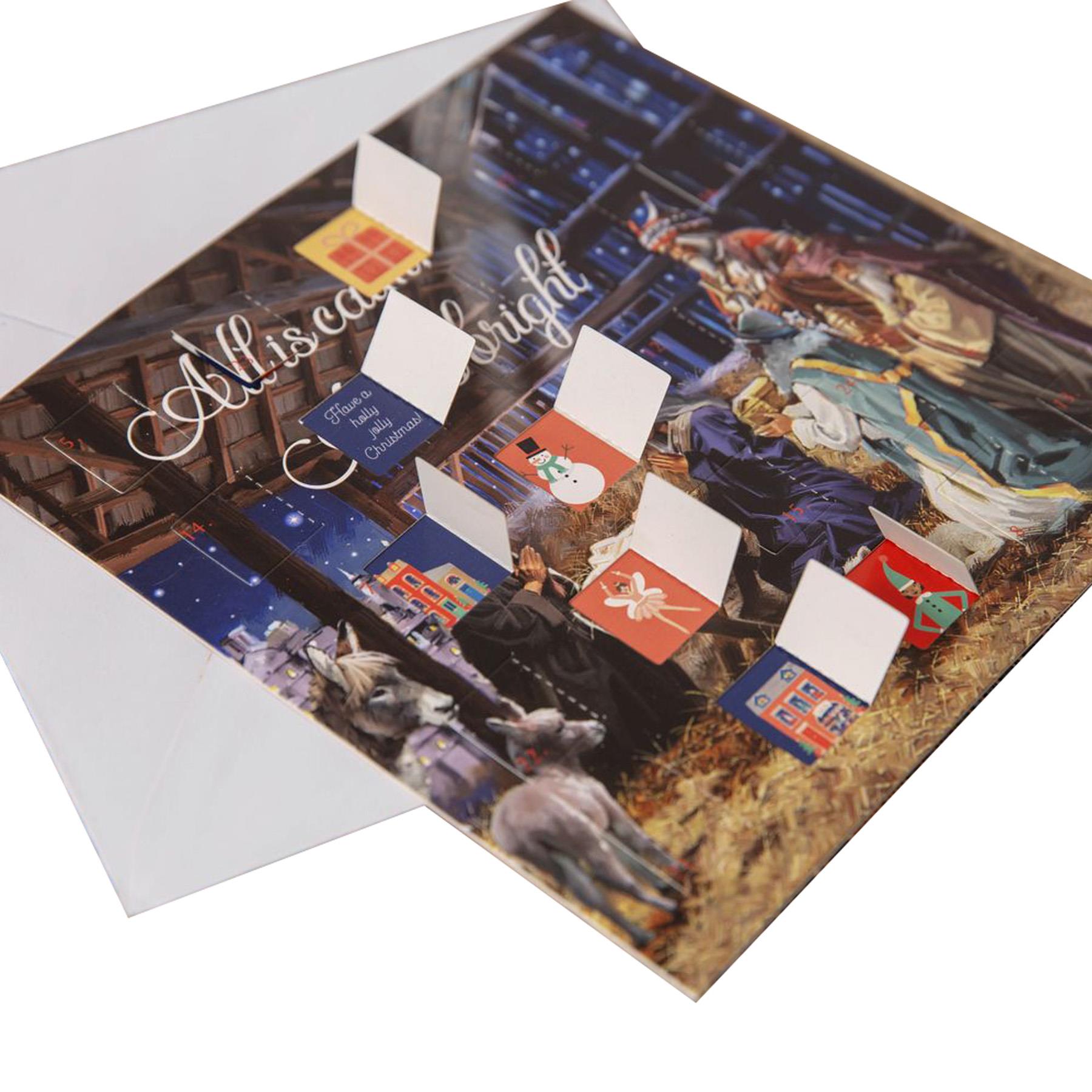 Christmas Countdown Advent Calendar - 24 Windows - XM8236 Nativity