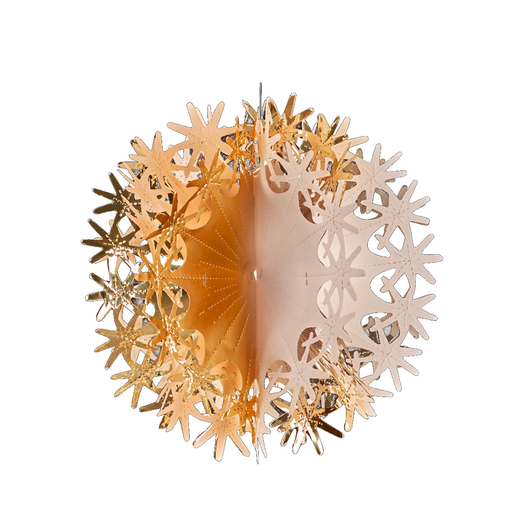 Christmas Foil Ceiling Decorations Rose Gold - 30cm Ball x1