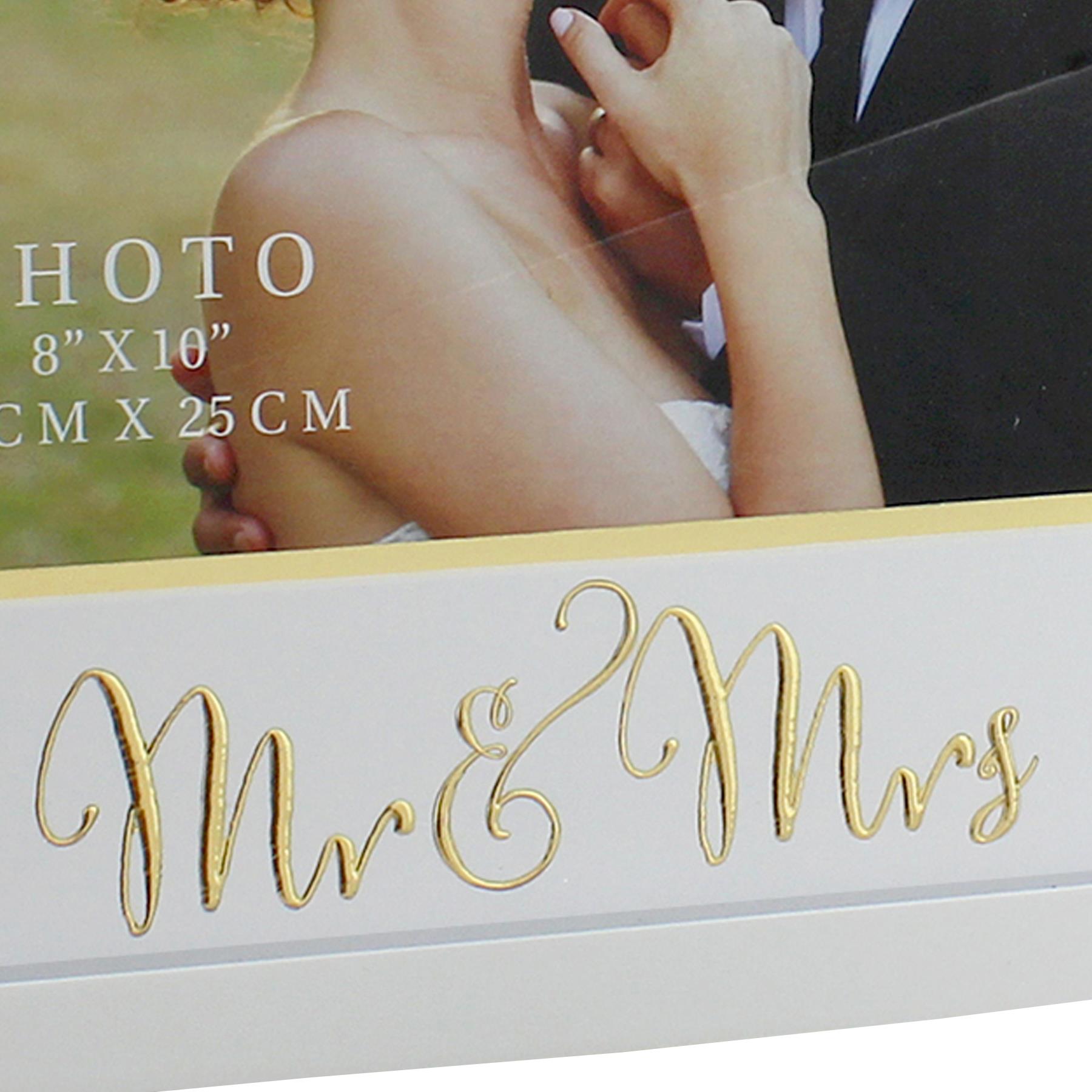 image393037399.jpg Always and Forever Range Gold Foil 'Mr and Mrs' - 8x10 Photo Frame