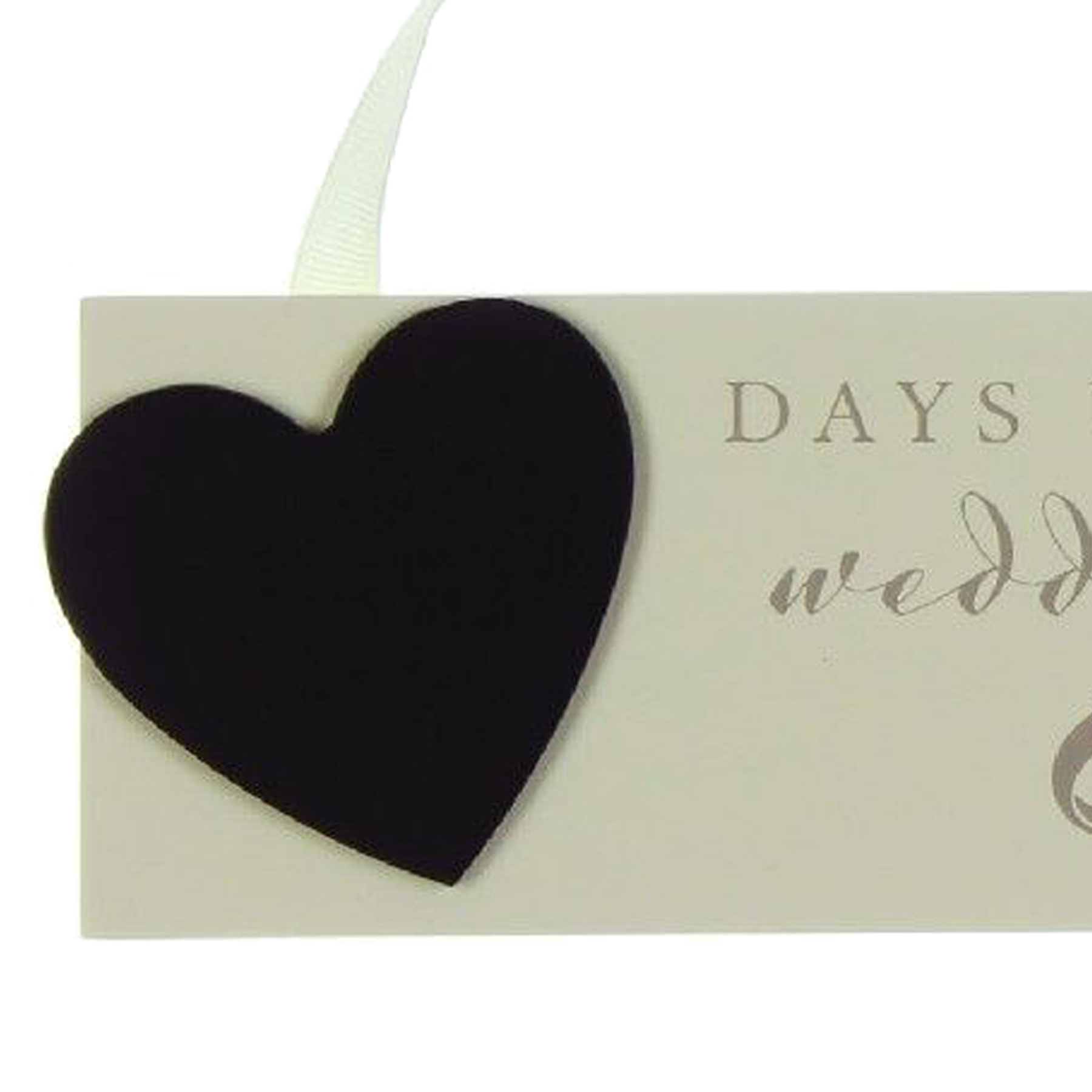 image393039034.jpg Amore Hanging Countdown Plaque '.... Days Until Our Wedding Day' with Chalk
