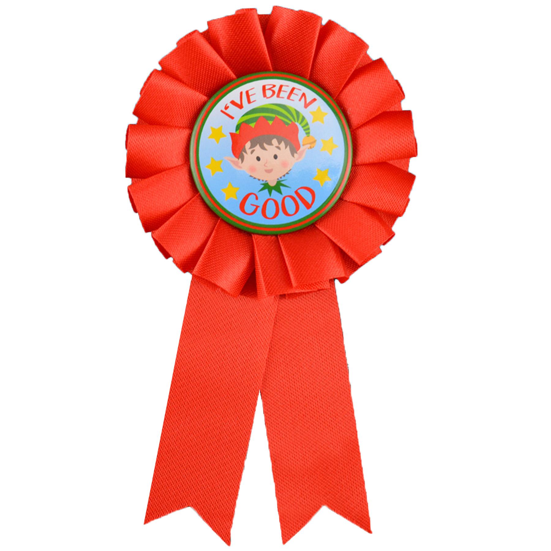 Christmas Theme Machine Elf Dolls and Accessories - Rosette Badge