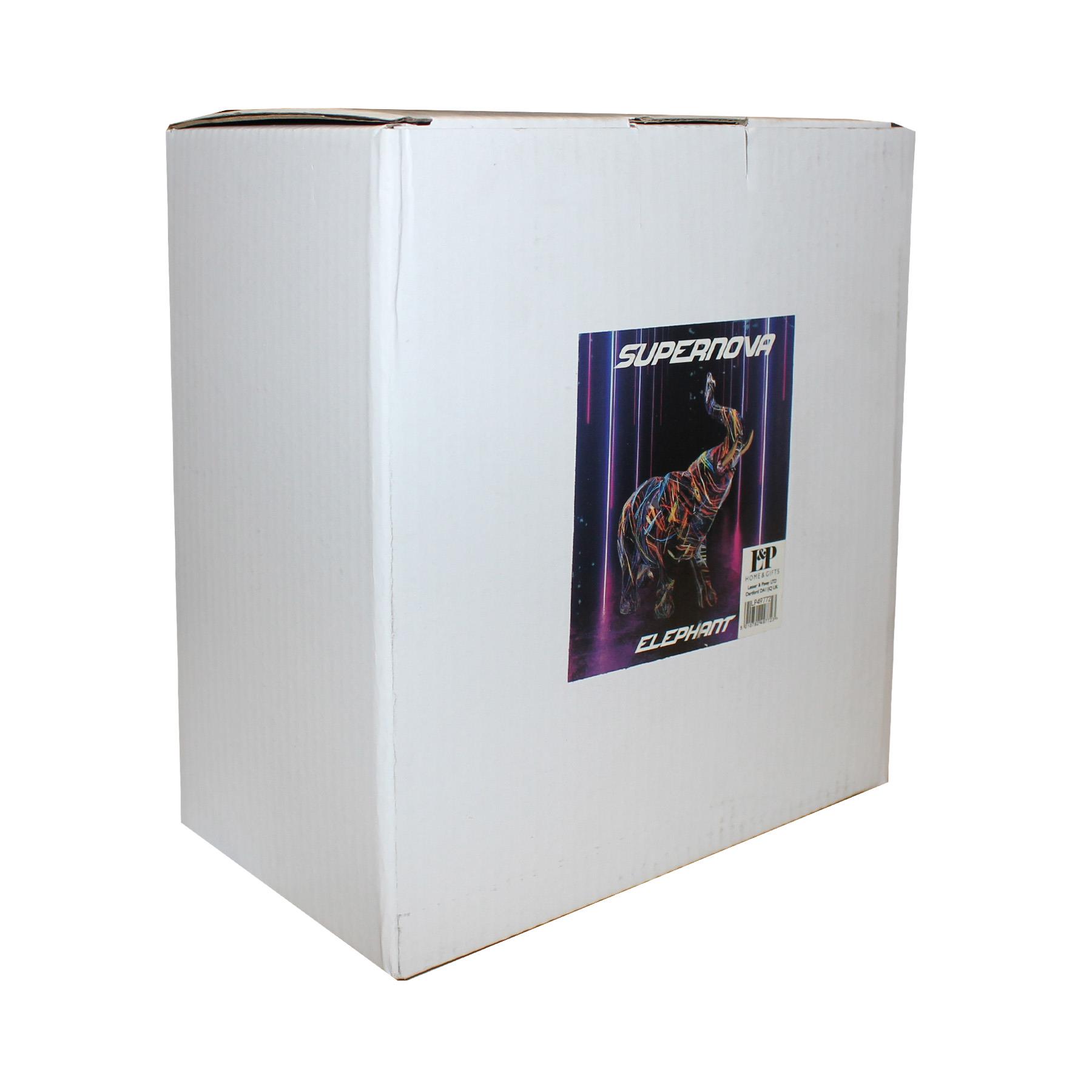 image396606286.jpg Supernova Colourful 18cm Elephant Ornament