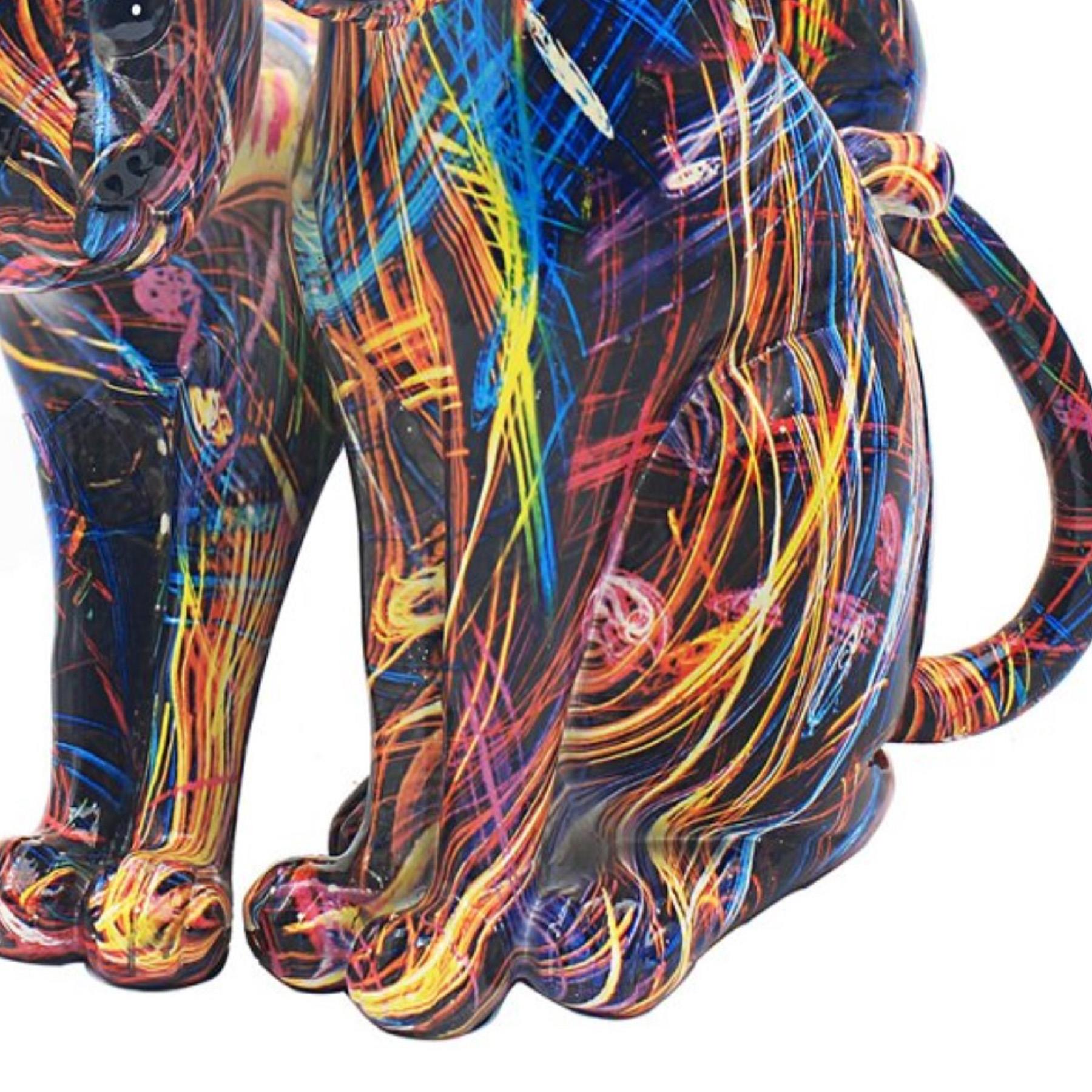 image396606292.jpg Supernova Colourful 20cm Cats Ornament