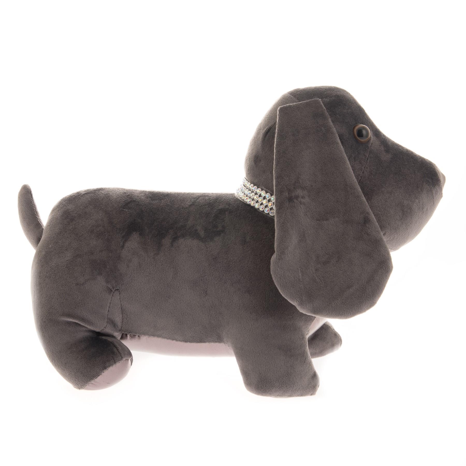 Animal Door Stop Decoration Ornament - Grey Dog