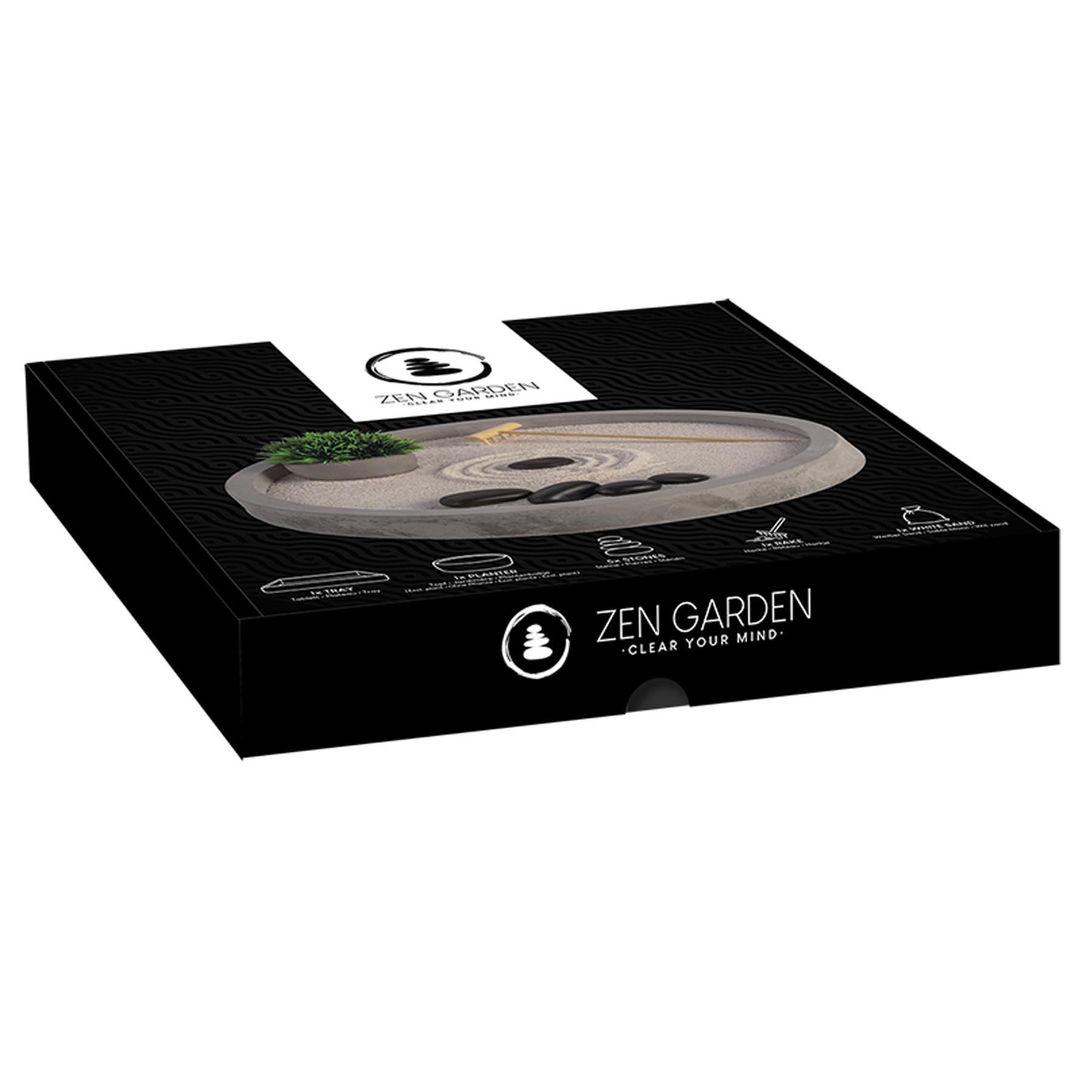 image396611175.jpg Mini Japanese Zen Garden Kit - Round 24cm x 24cm x 3cm