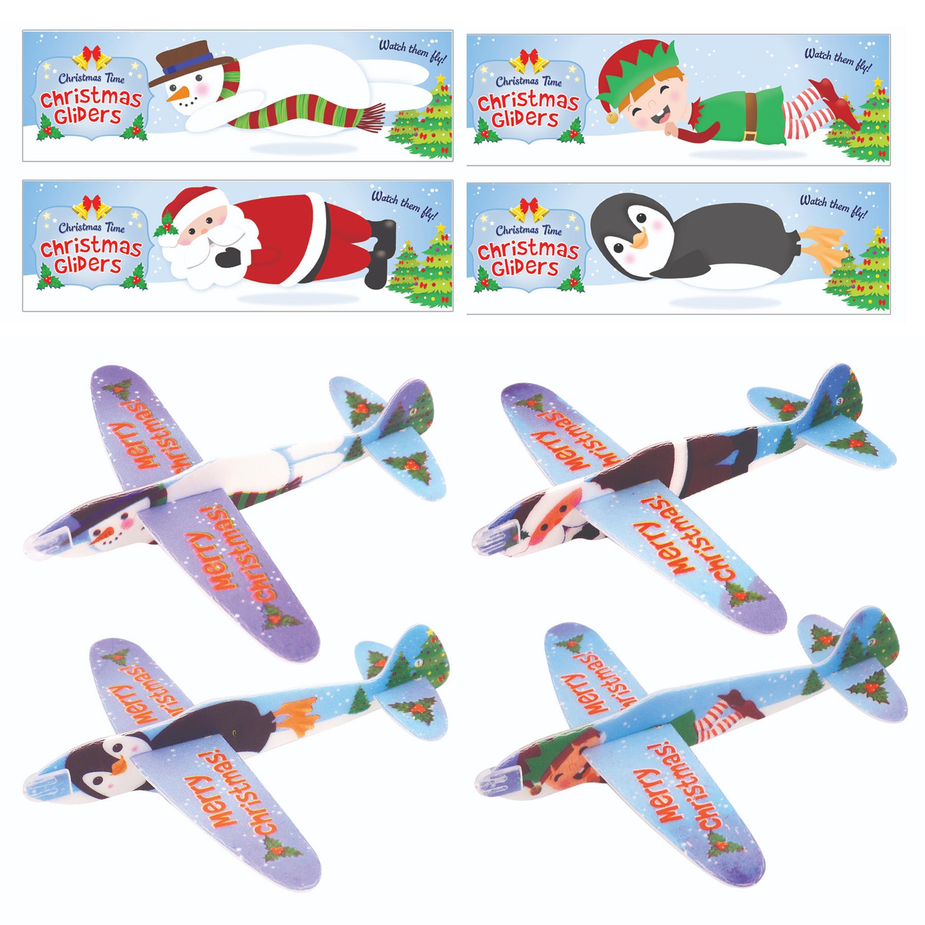 Christmas Children's Party Loot Bag / Pinata / Stocking Fillers - 12 x Flying Gliders