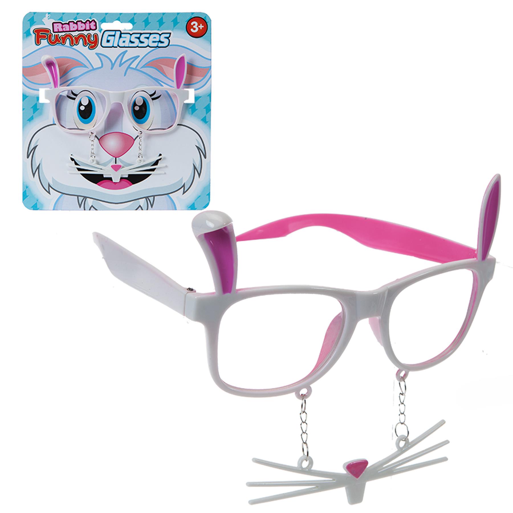 Easter Bunny Rabbit Glasses with Whiskers Novelty Dressing up