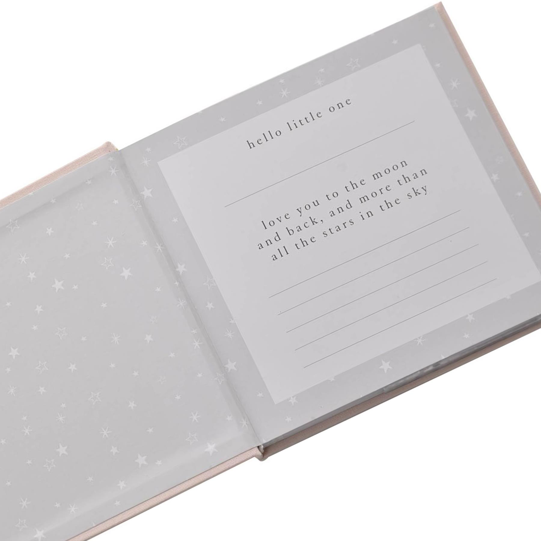 Bambino Pink Linen Cover Photo Album 50 6x4 Pictures - Little Lady