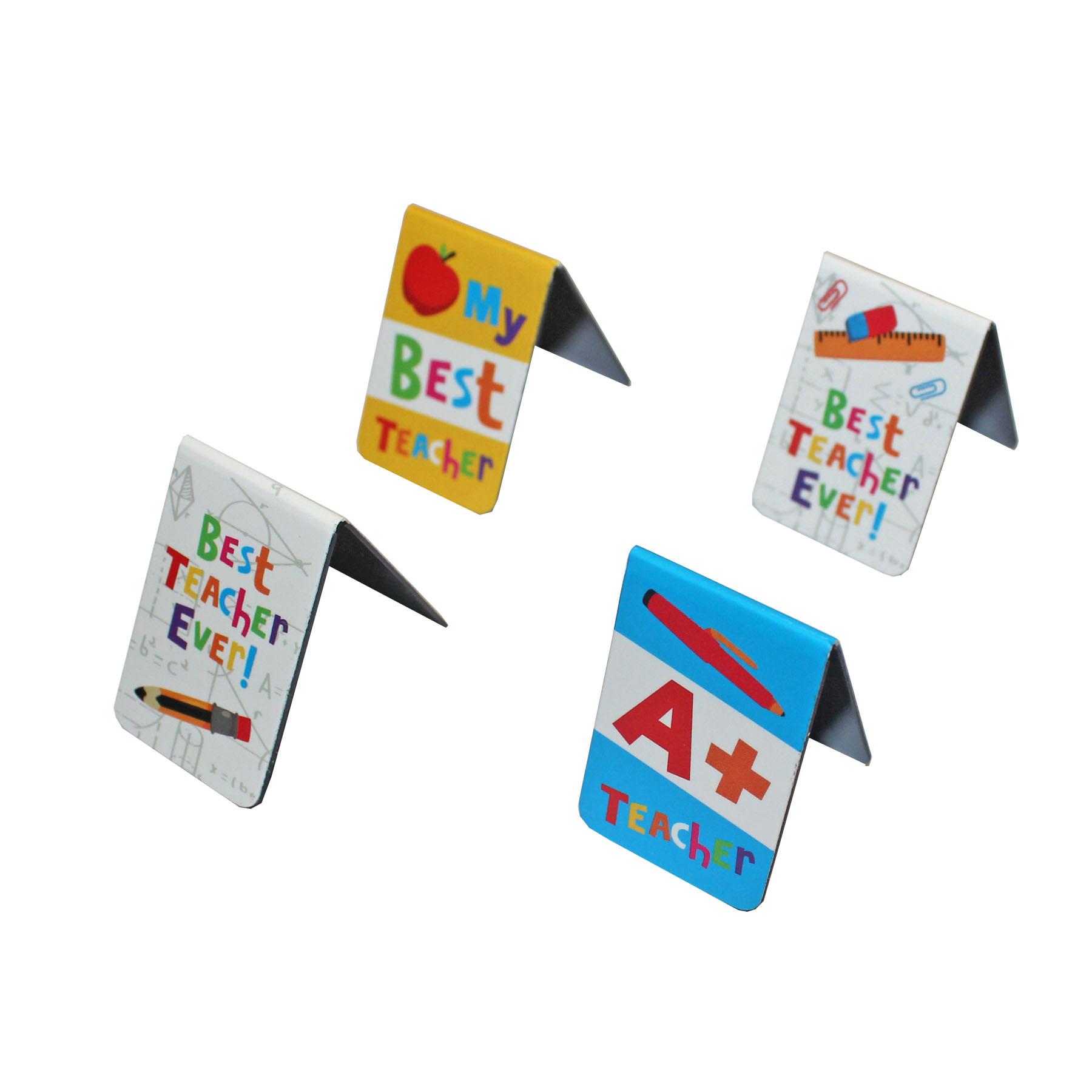 Magnetic Bookmarks for Teacher Set of 4 Thank you gift