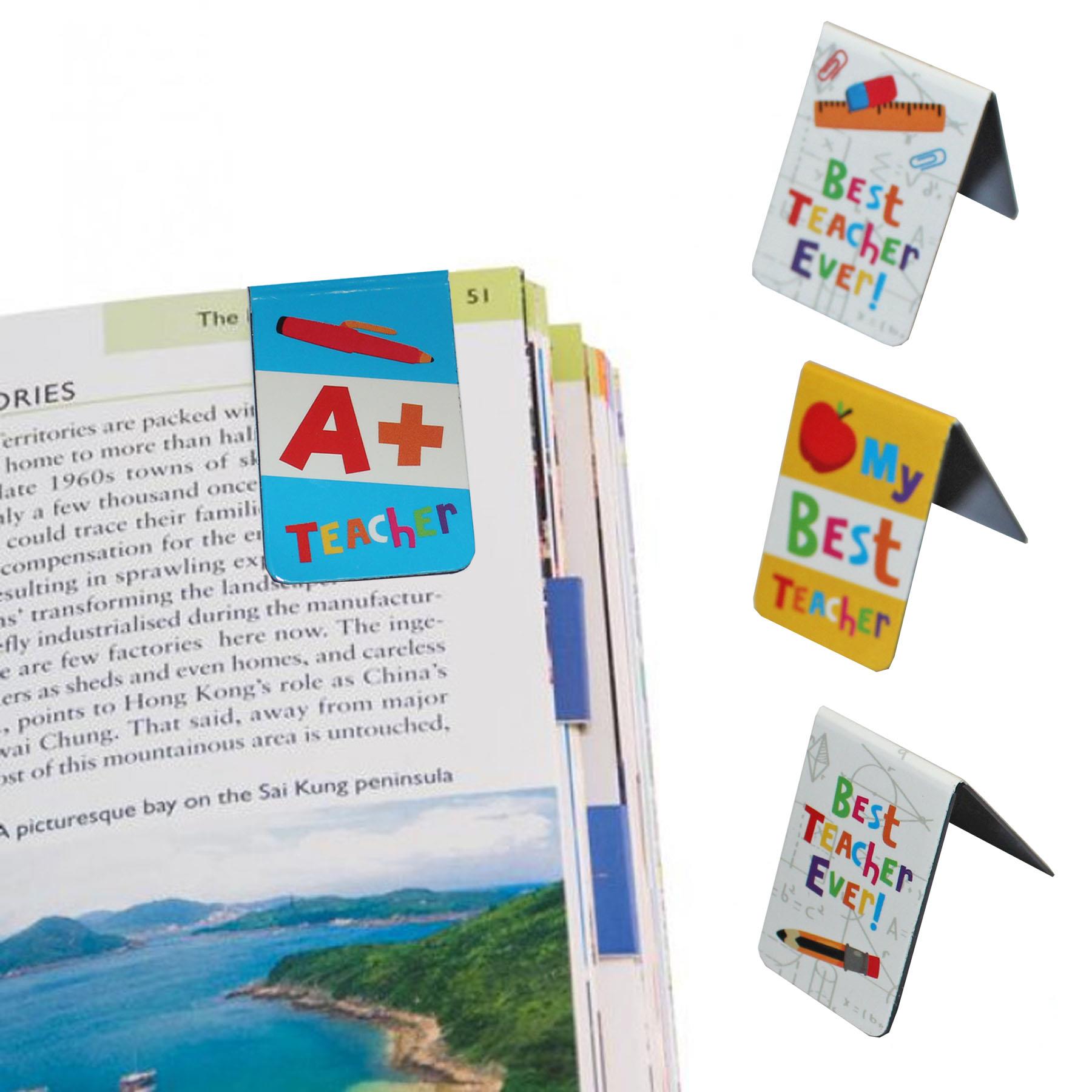 Magnetic Bookmarks for Teacher Set of 4 Thank you gift