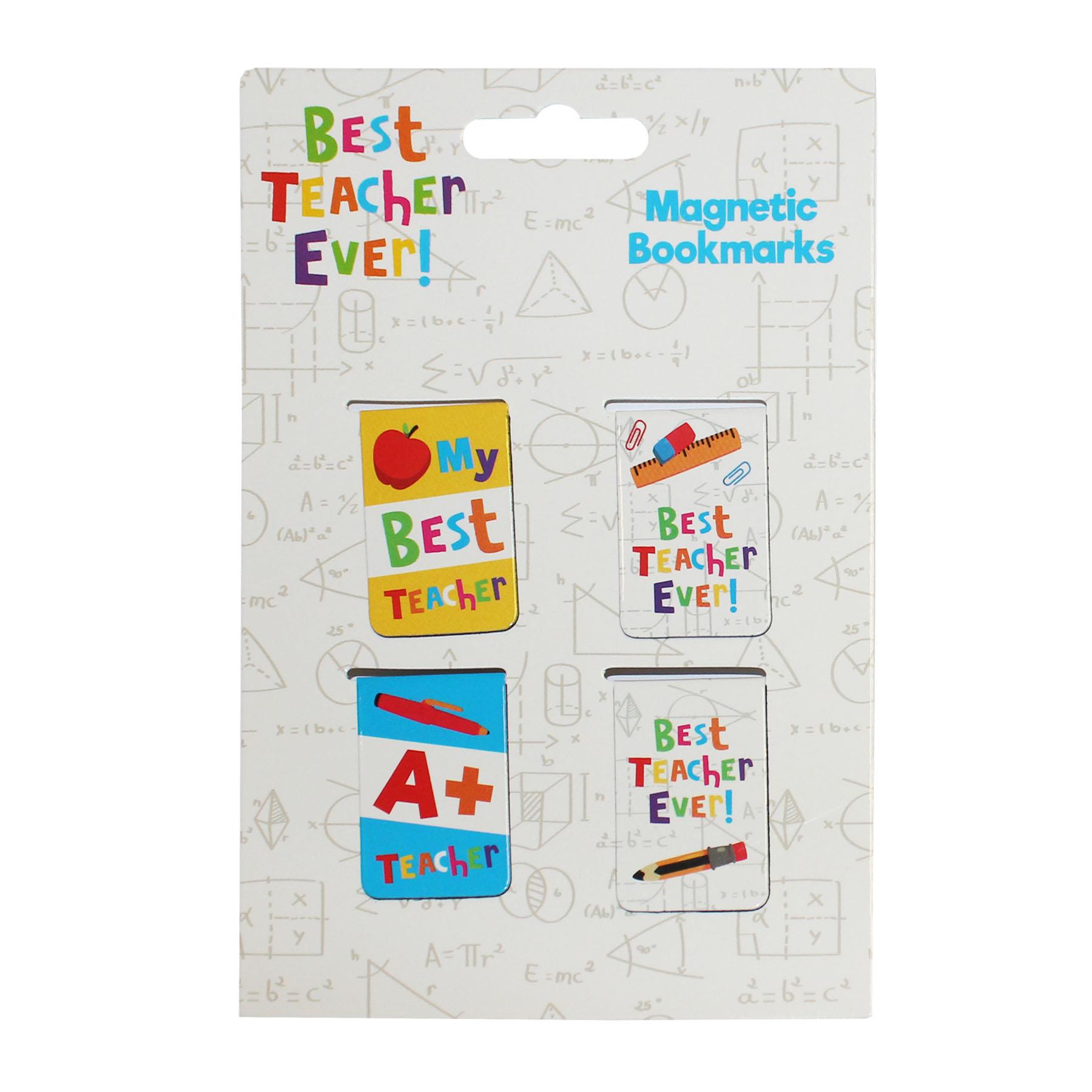Magnetic Bookmarks for Teacher Set of 4 Thank you gift