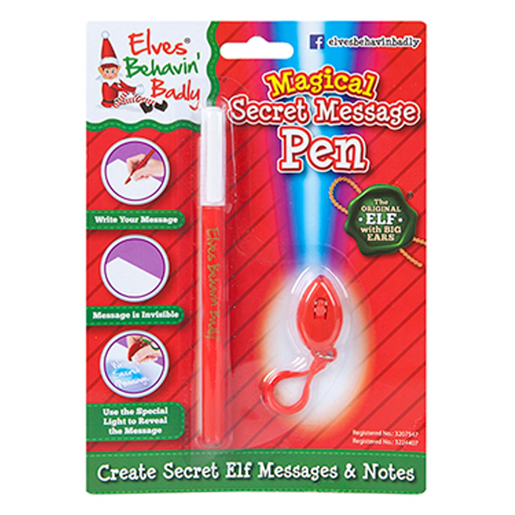 Christmas Stocking Filler Elf Arts and Crafts - Secret Message Pen