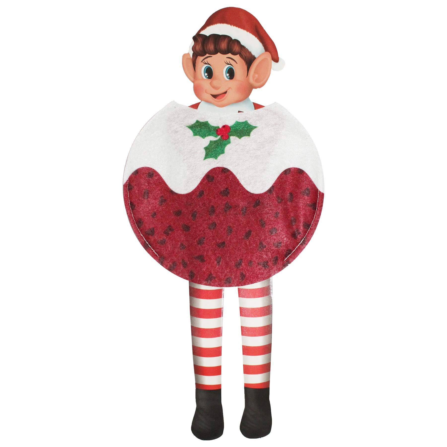 Christmas Elf Dressing up Outfit Elf Accessories - Christmas Pudding