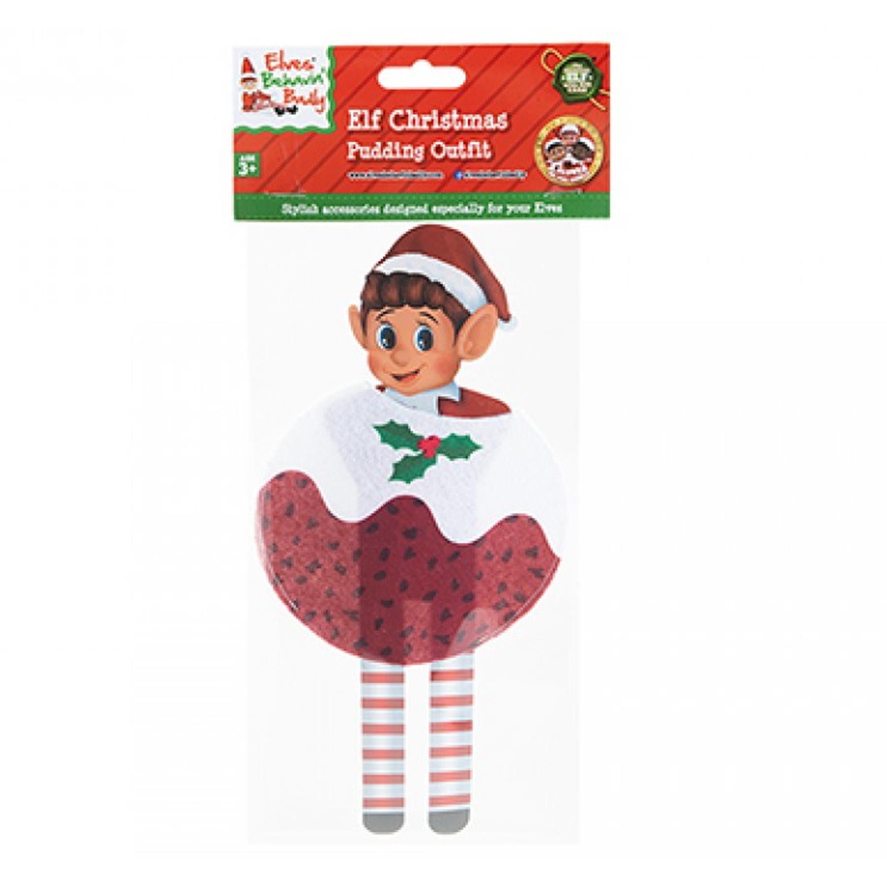 Christmas Elf Dressing up Outfit Elf Accessories - Christmas Pudding