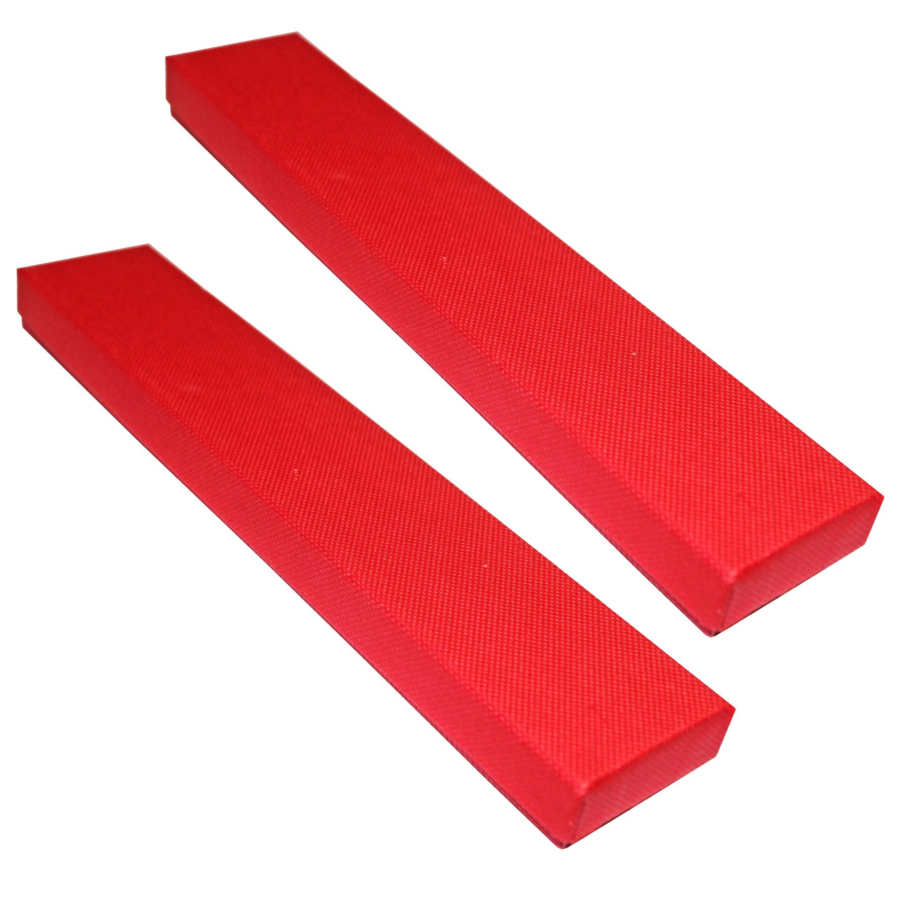Pack of 2 Jewellery Boxes - Necklace, Earring, Bracelet - Red 21cm x 4cm