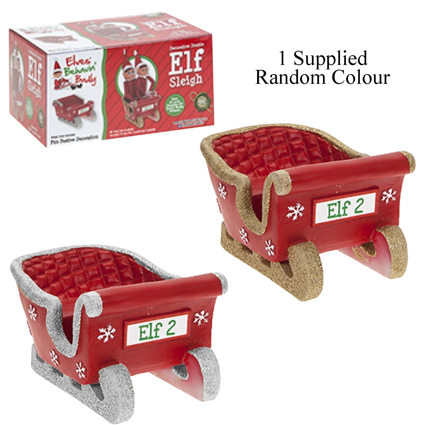 Christmas Elf Double Sleigh Polystone Elf Behavin' Badly Accessories