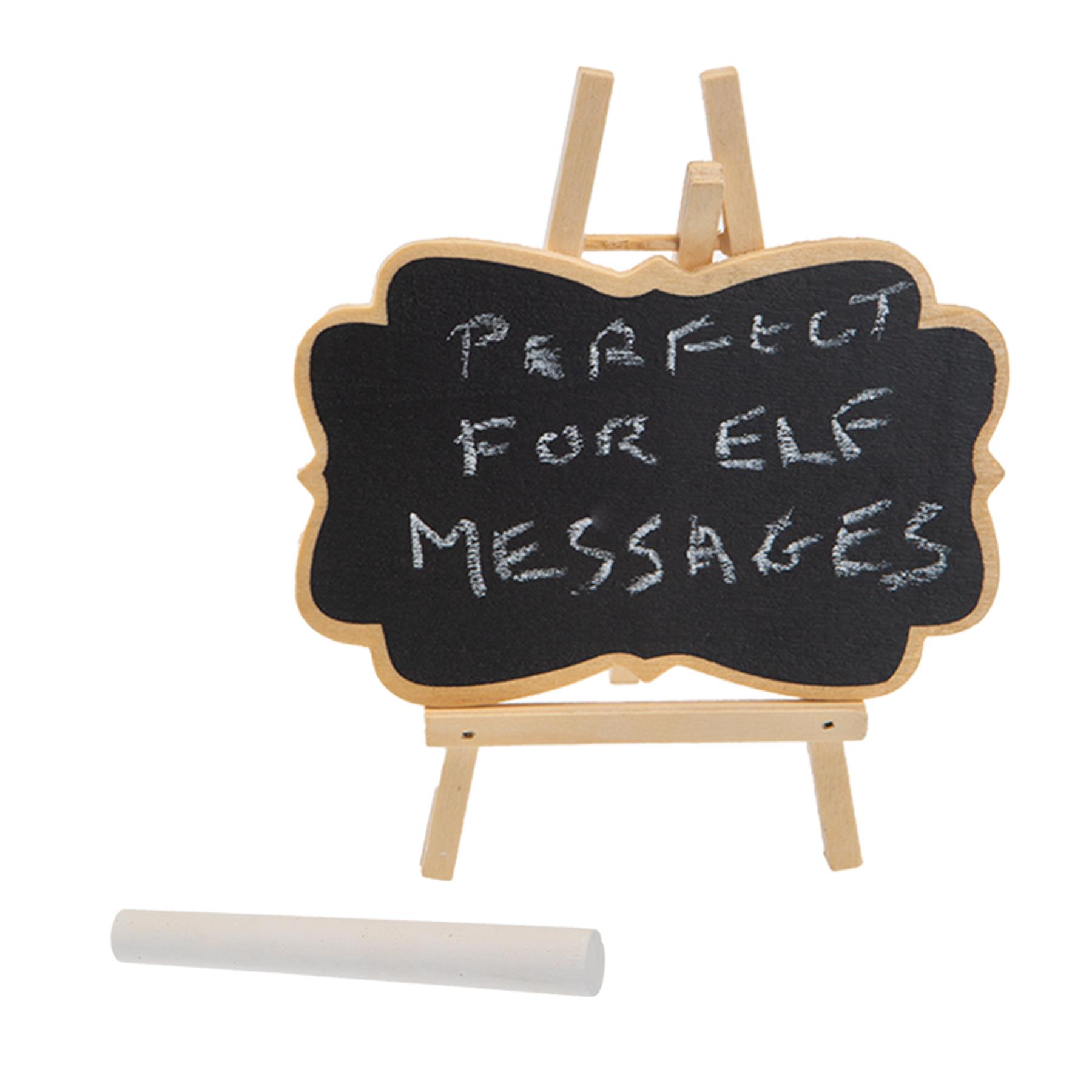 Christmas Elf Behavin' Badly Elf Accessories - Elf Mini Chalkboard and Chalk