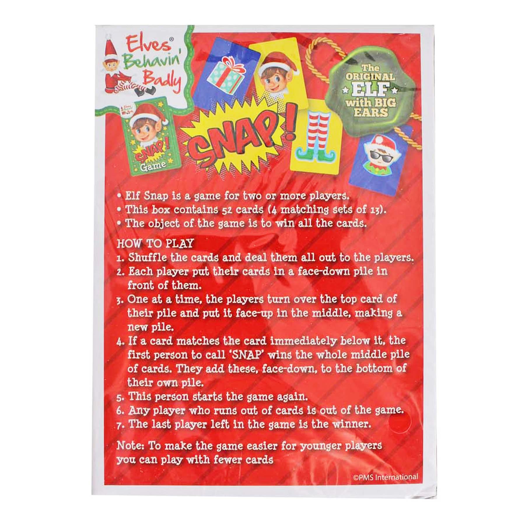 image430378344-1.jpg Christmas Elf Snap Card Game Elf Behavin' Badly Fun Novelty Stocking Filler