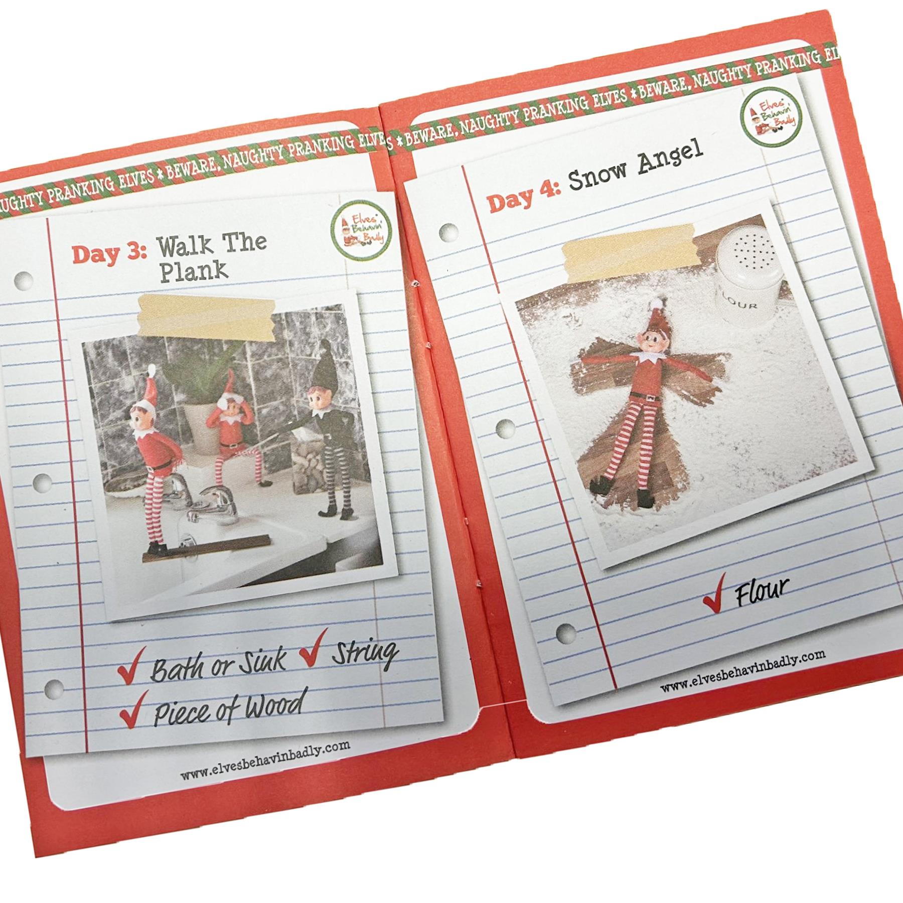 Elf Christmas Game 24 Days of Pranking Book Fun Stocking Filler Idea