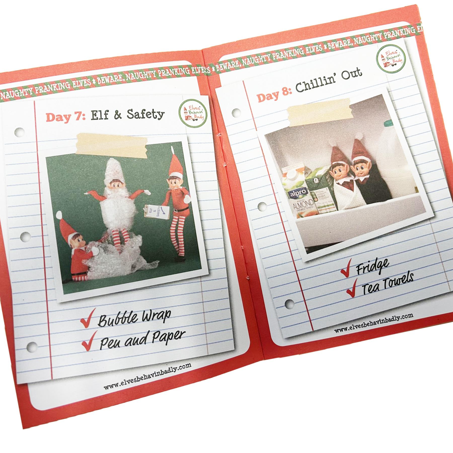 Elf Christmas Game 24 Days of Pranking Book Fun Stocking Filler Idea
