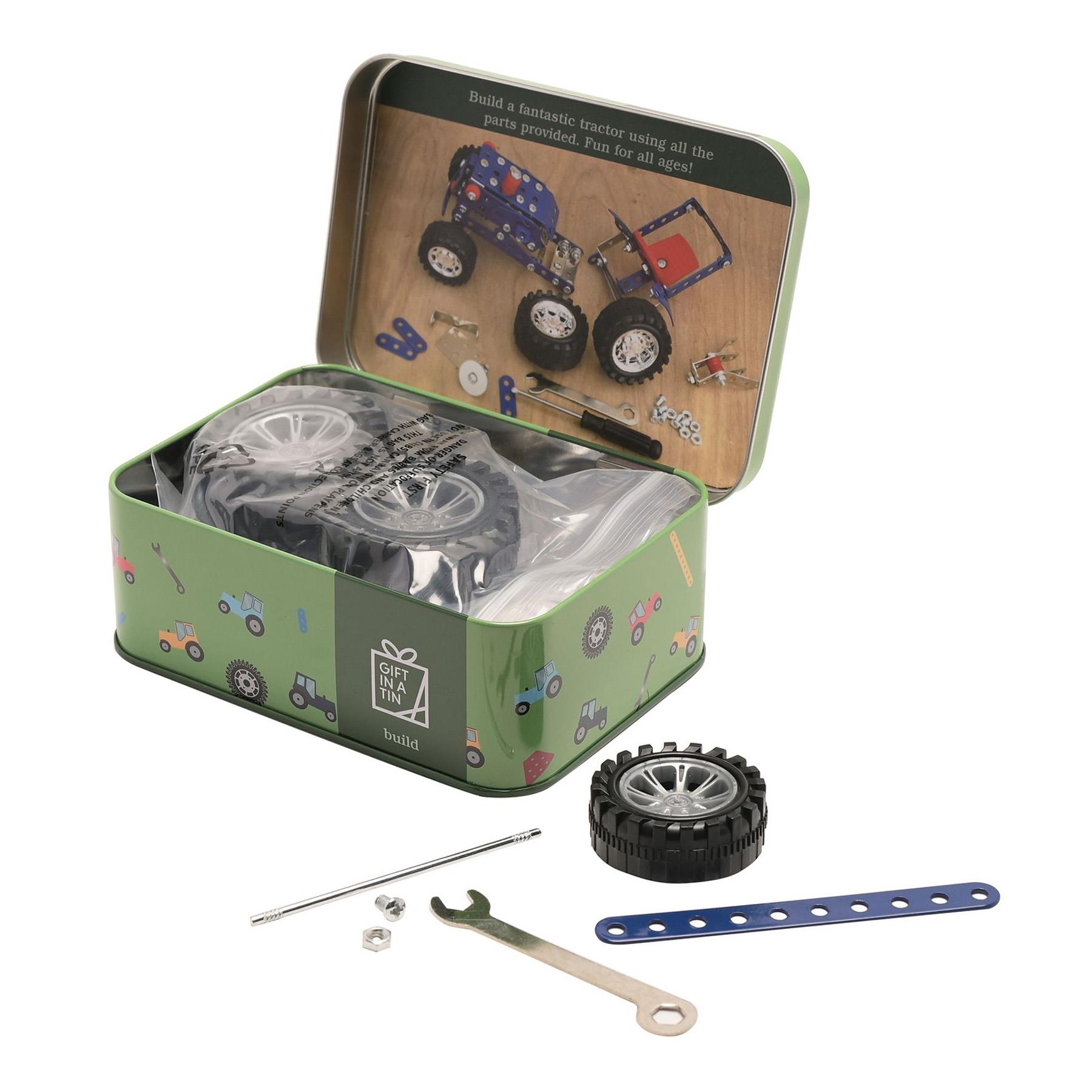 Gift in A Tin Craft / Activity Set Age 8+ - Make your own Tractor