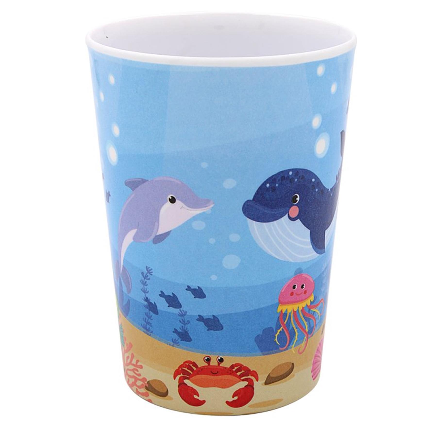 Sea Life Beaker Cup Children's Tableware Dining Melamine
