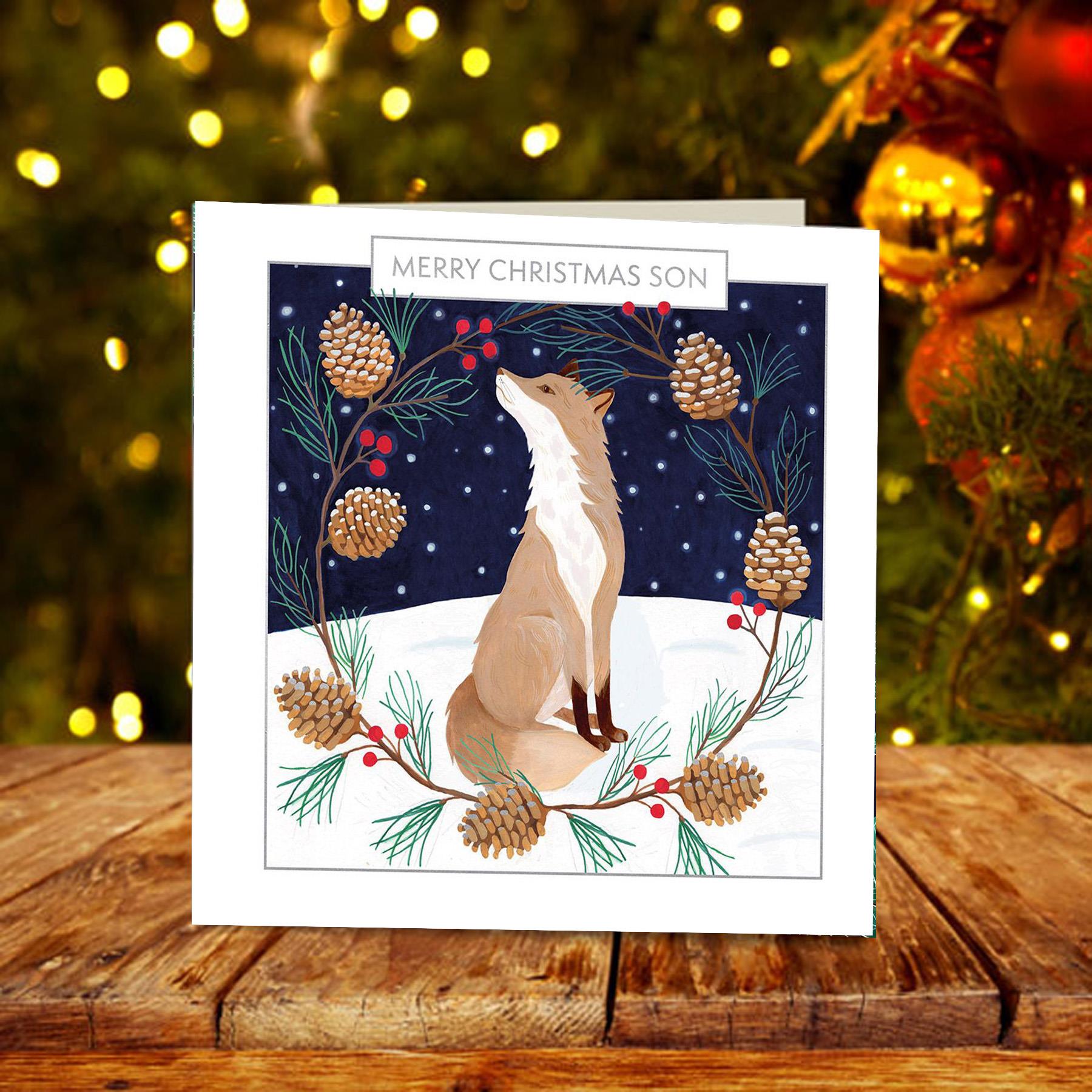 Christmas Card by Museums and Galleries Son Christmas Fox