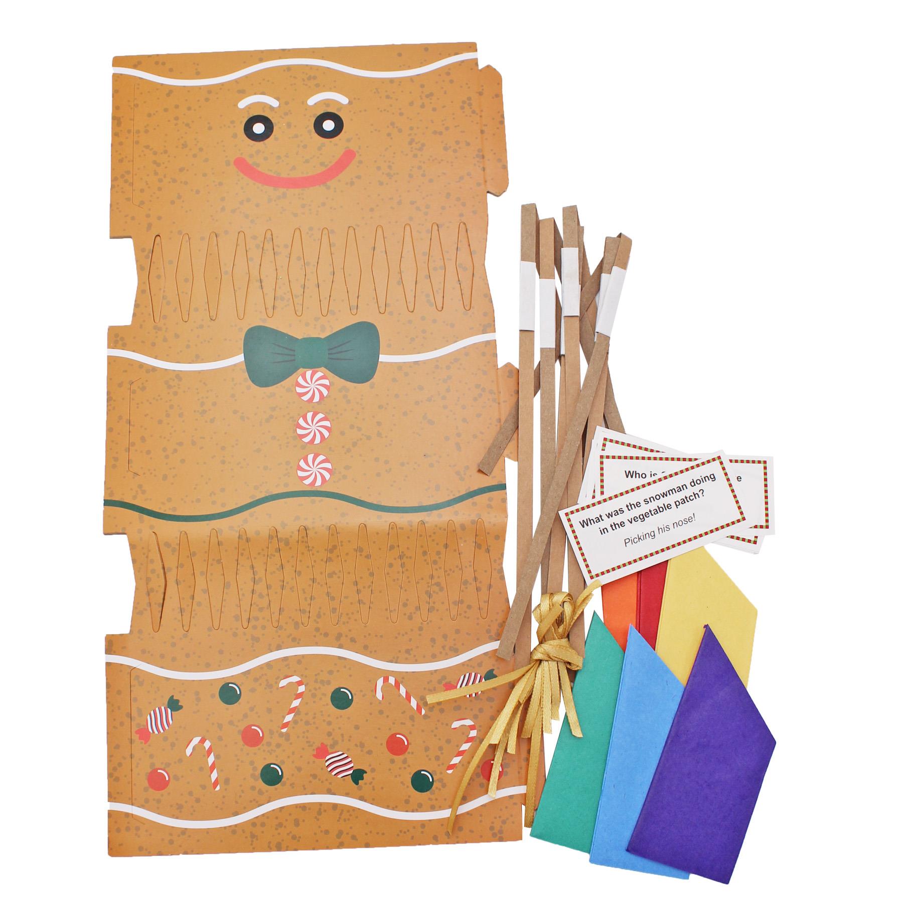 Christmas Cracker Kit 6 Pack Make your Own - Gingerbread Man