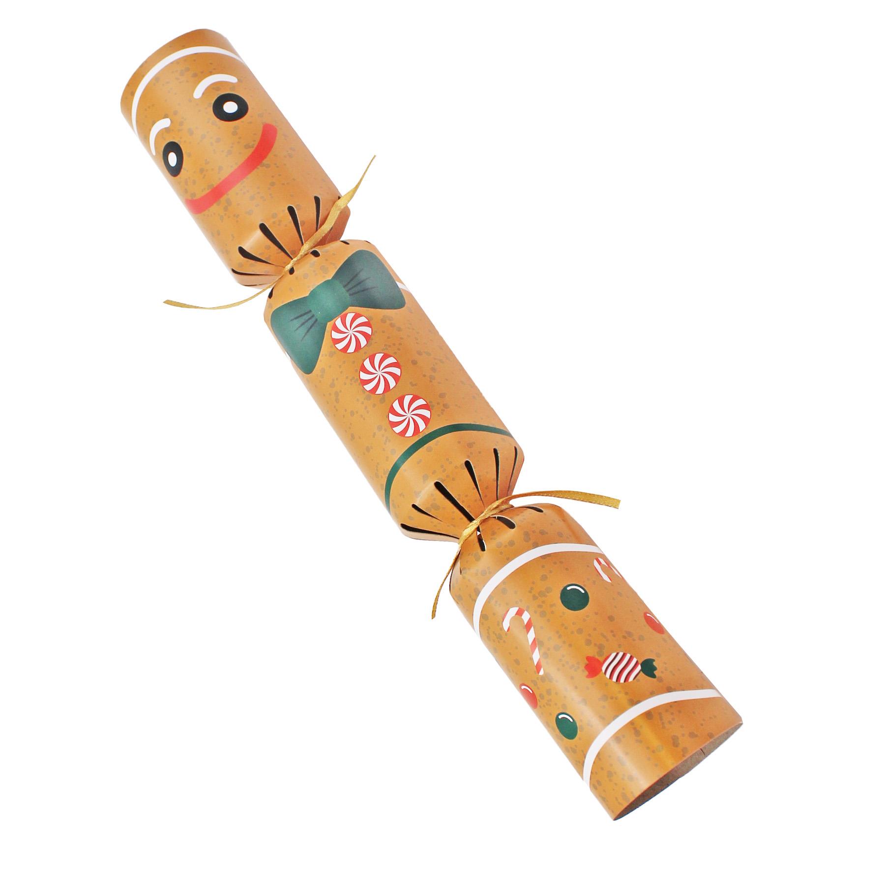 Christmas Cracker Kit 6 Pack Make your Own - Gingerbread Man