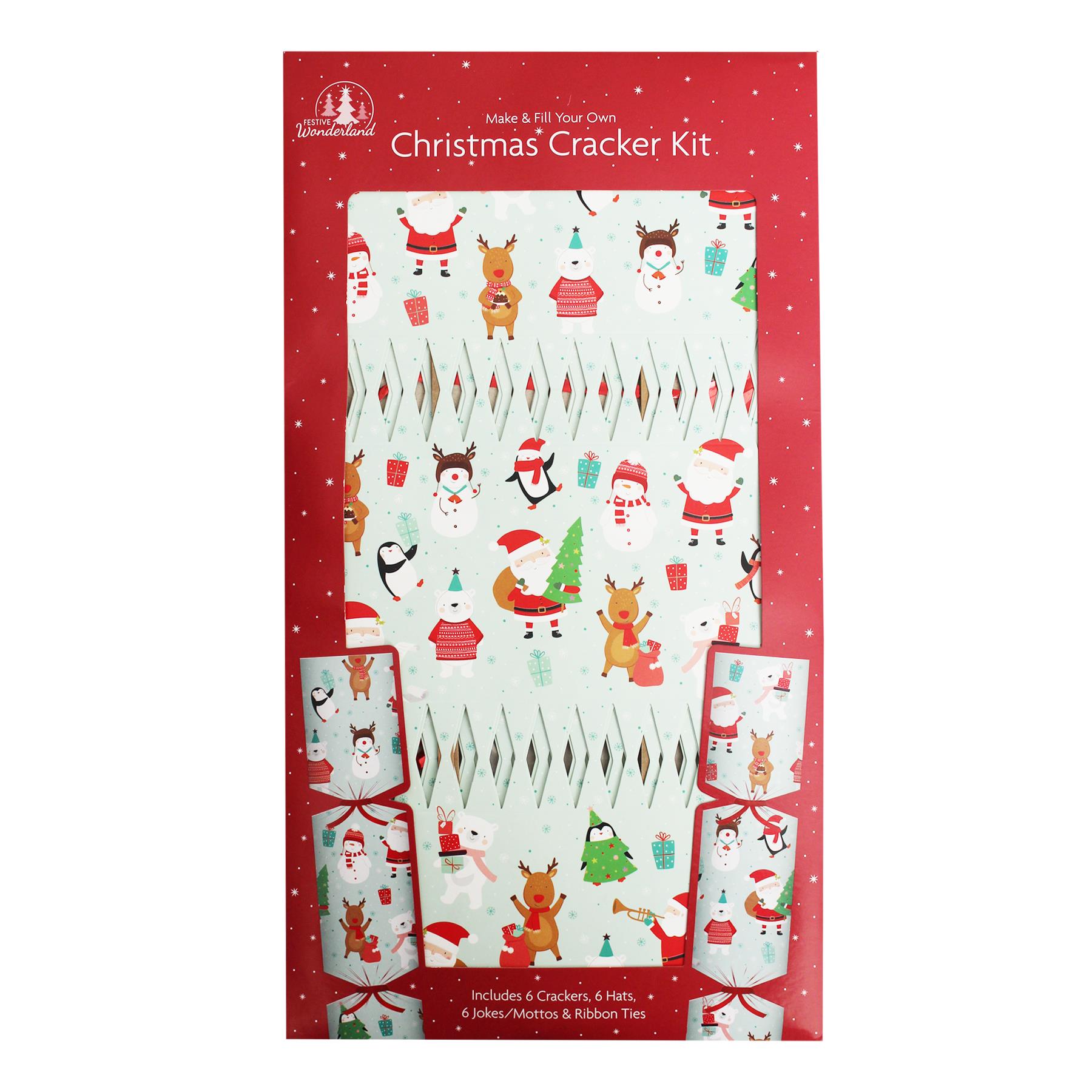Christmas Cracker Kit 6 Pack Make your Own - Santa and Friends