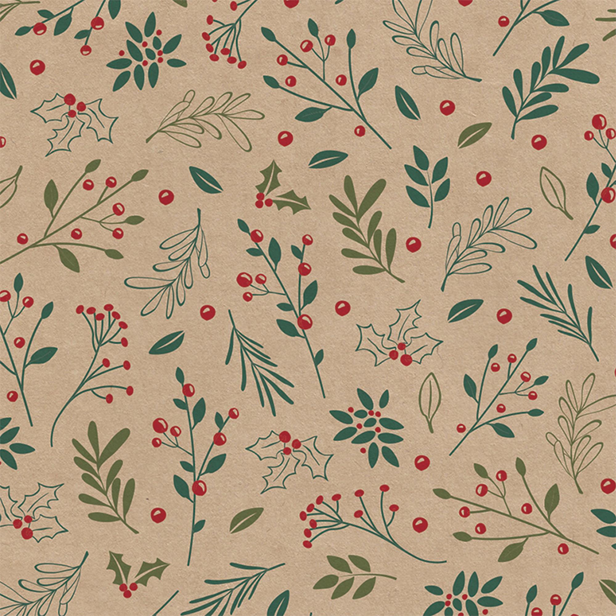 image436672407.jpg Christmas Wrapping Paper Rolls Kraft Gift Wrap 9 Metres Eco-friendly Recyclable