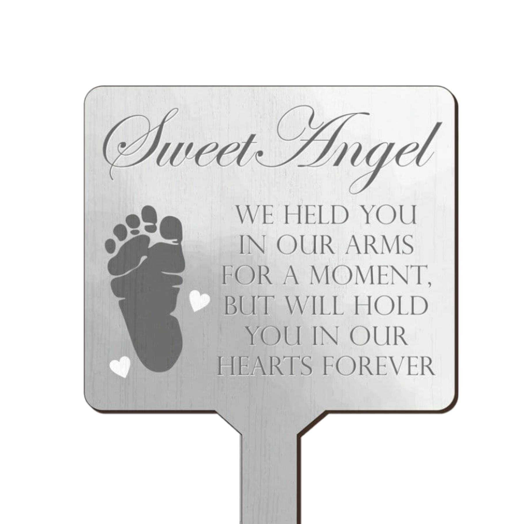 Baby Memorial Garden Planter Sign Plaque