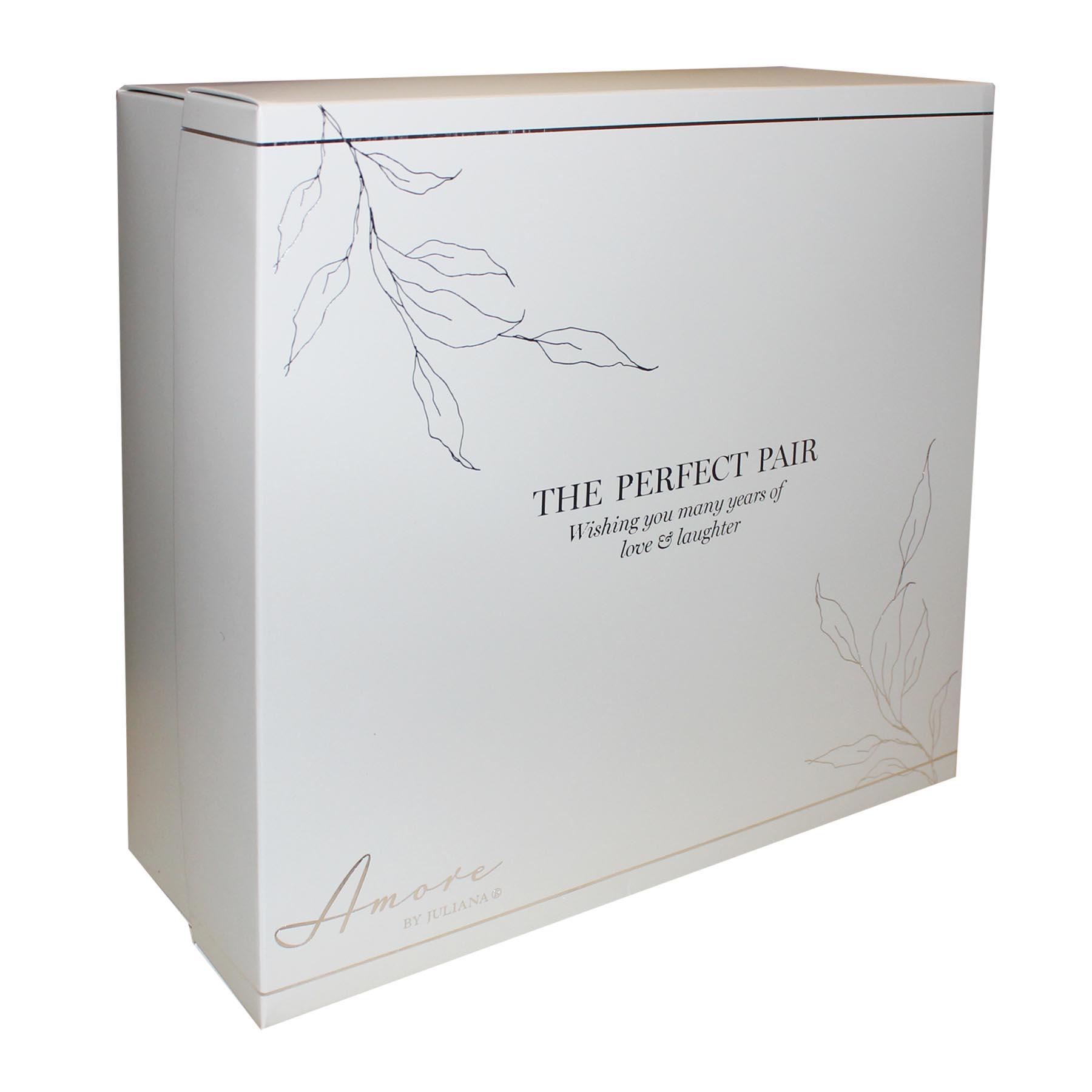 25th Anniversary Gin Glass Set Silver Ridge Glasses with Silver Wording