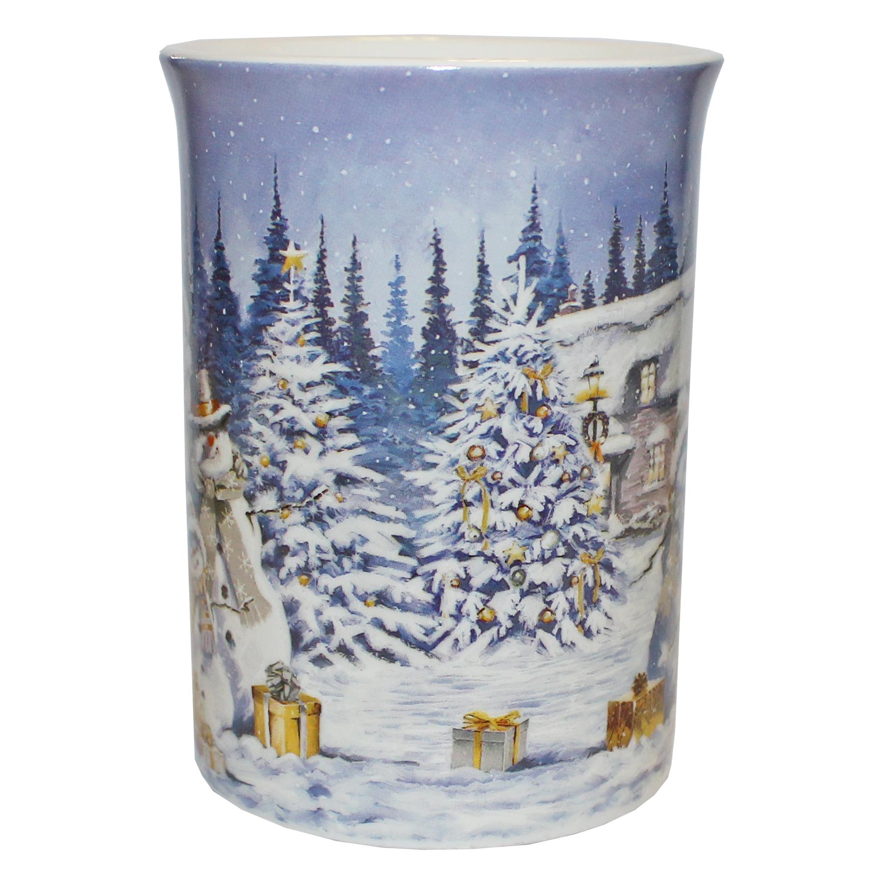 Christmas Mug Fine China Tableware Gift Boxed - Santa and Snowman