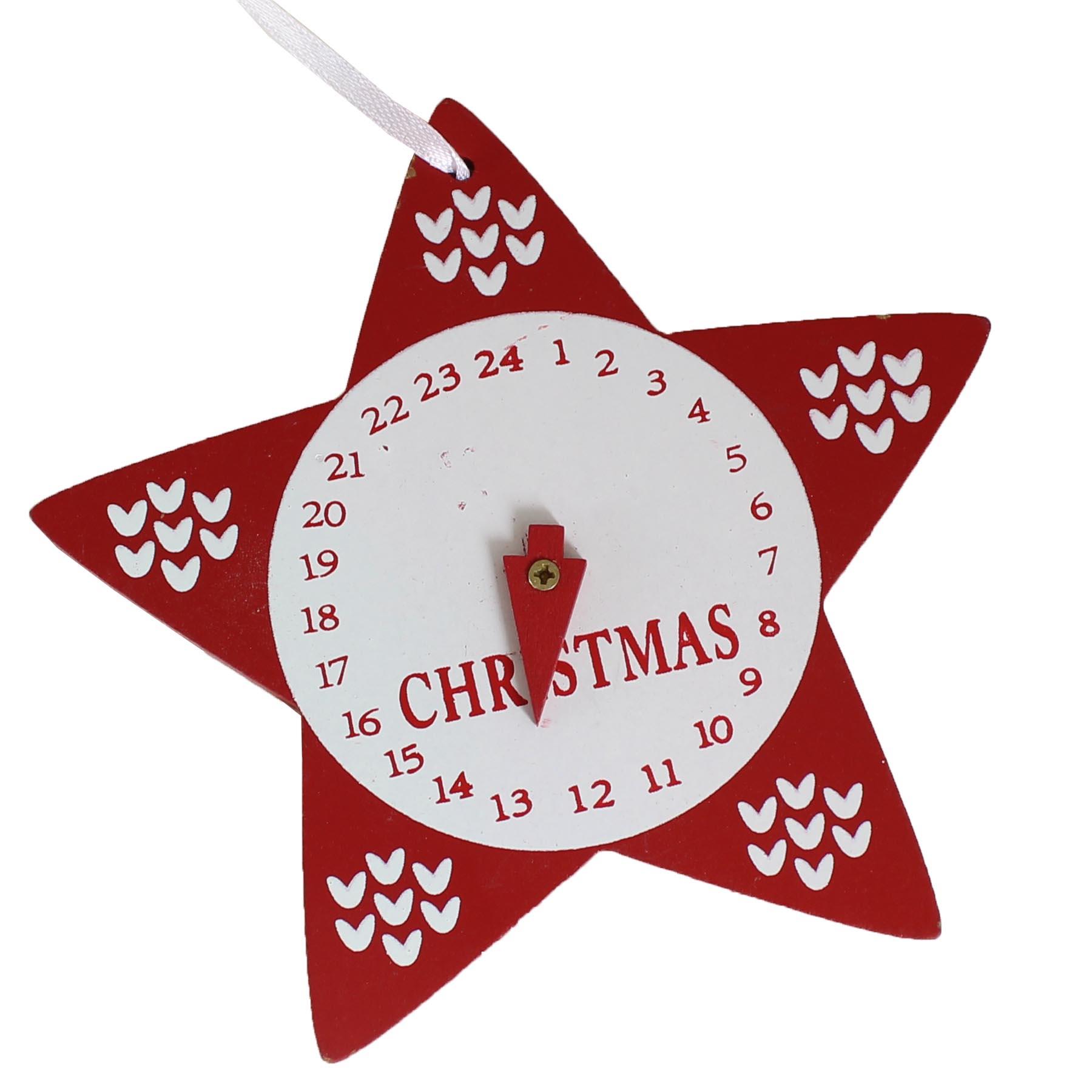 image440367277-1.jpg Christmas Wooden Advent Calendars 3x Mini Hanging Tree Decorations Star - Heart - Tree