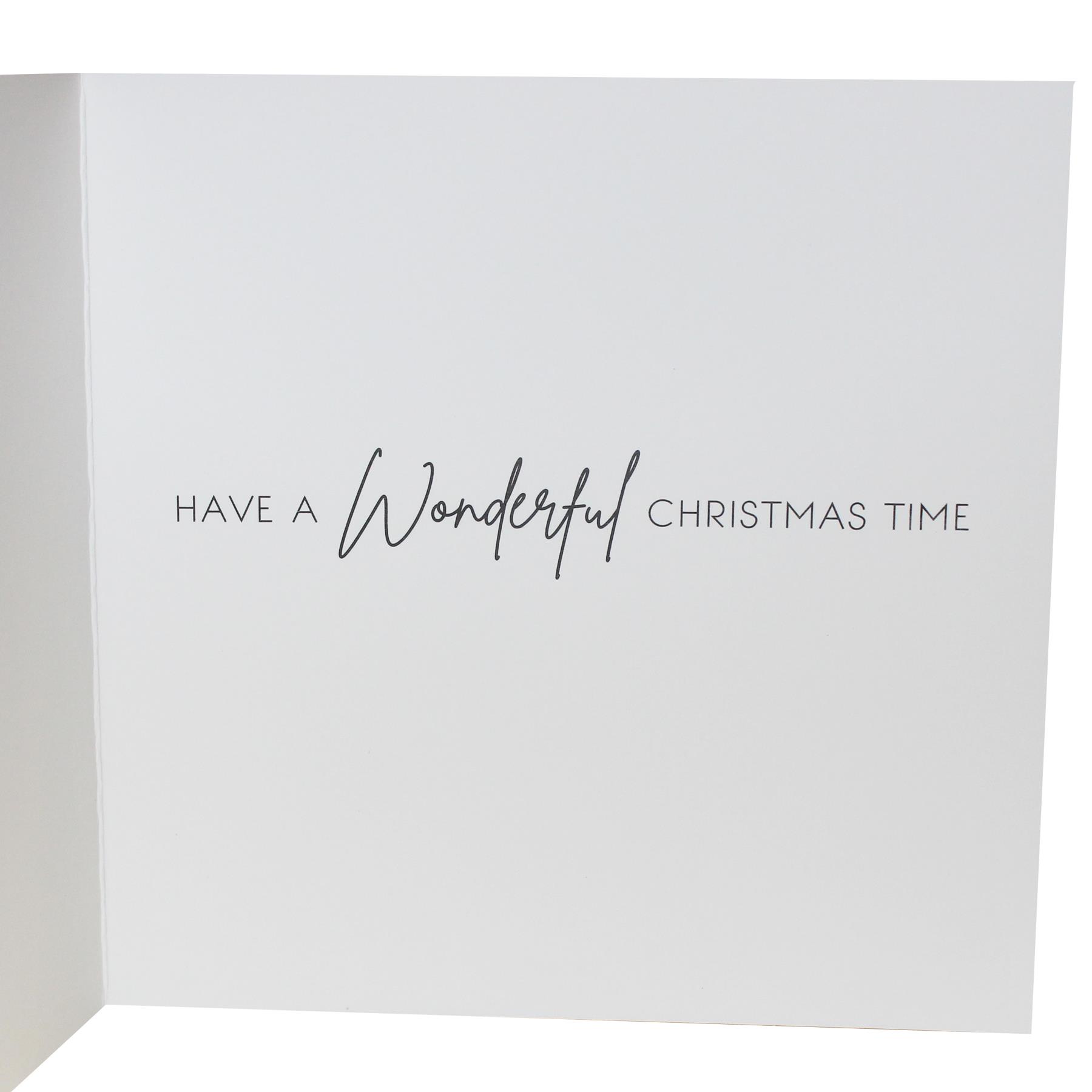 Pack of 10 Christmas Cards Square 14cm x 14cm with Envelopes - Trees