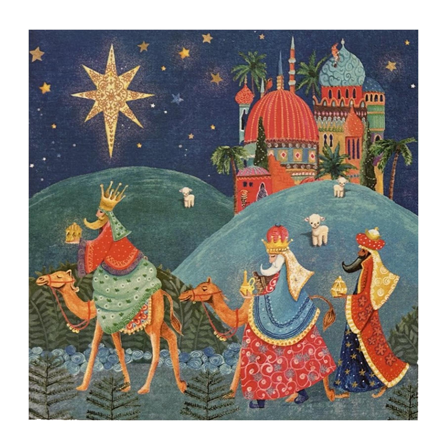 Box of 12 Christmas Cards 2 Designs Recyclable - Star of Bethlehem