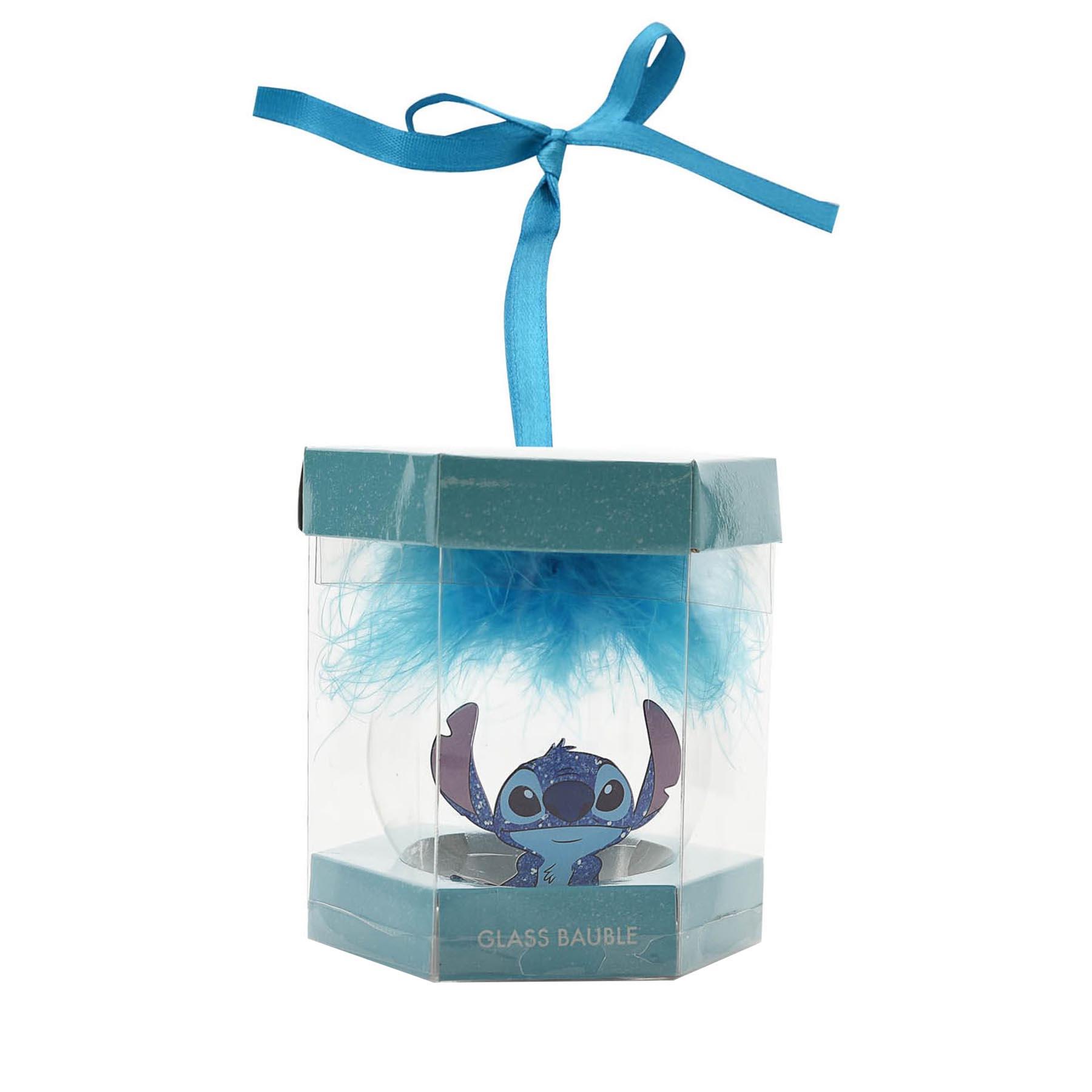 Christmas Bauble Disney Stitch with Feathers Tree Decoration