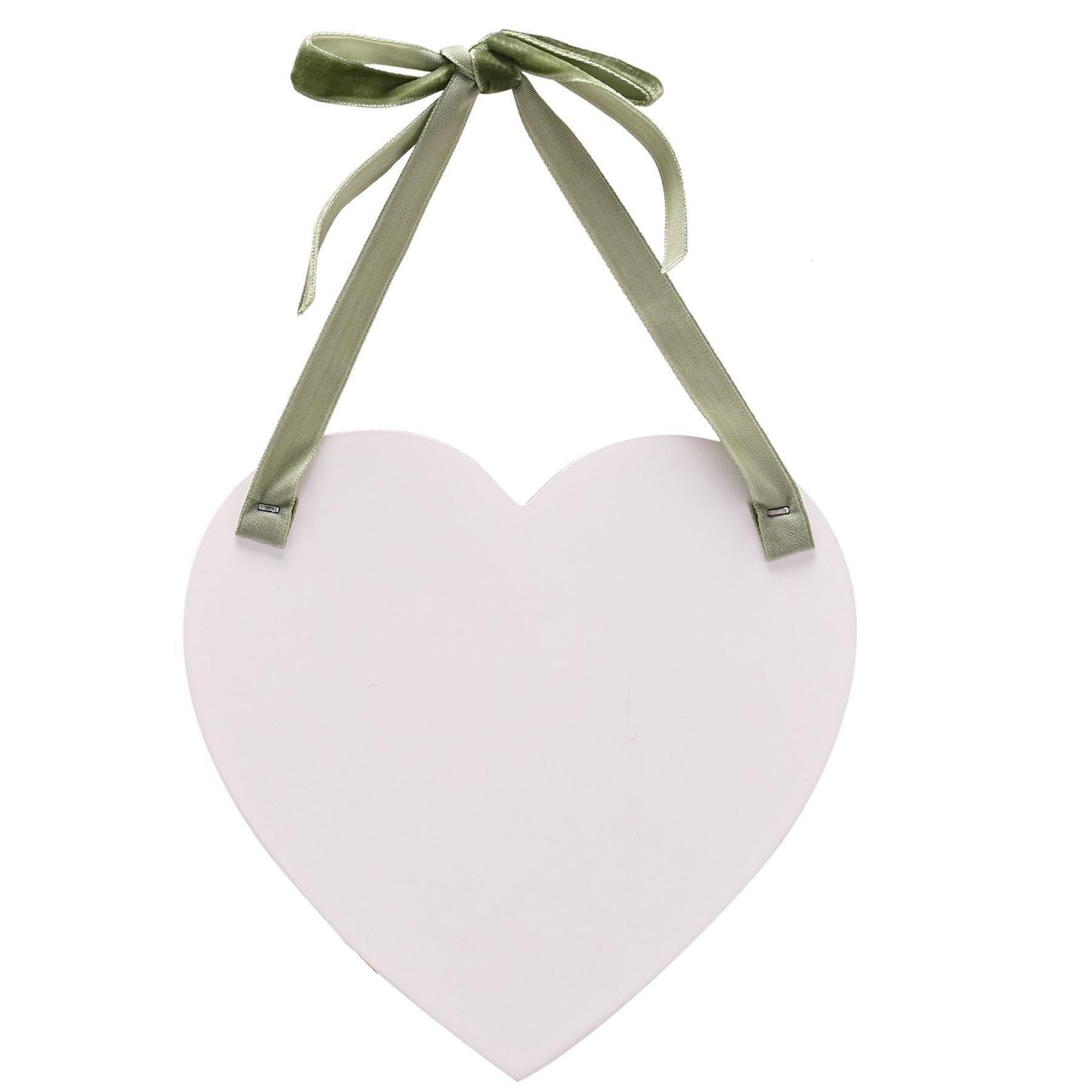 Wedding Maid of Honour Hanging Heart Plaque with Flowers