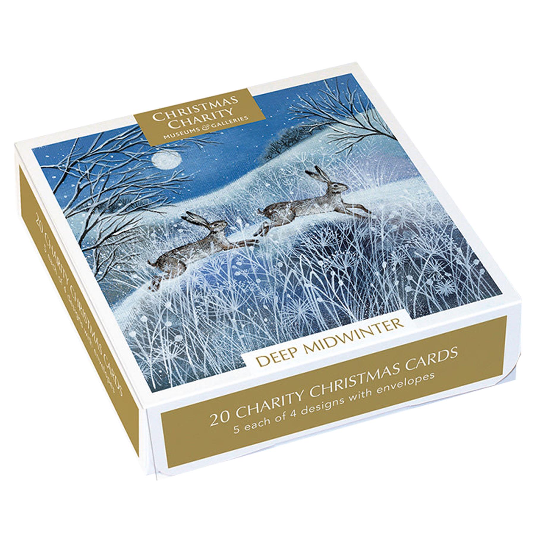 Box of 20 Charity Christmas Cards 100% Recyclable - Deep Midwinter