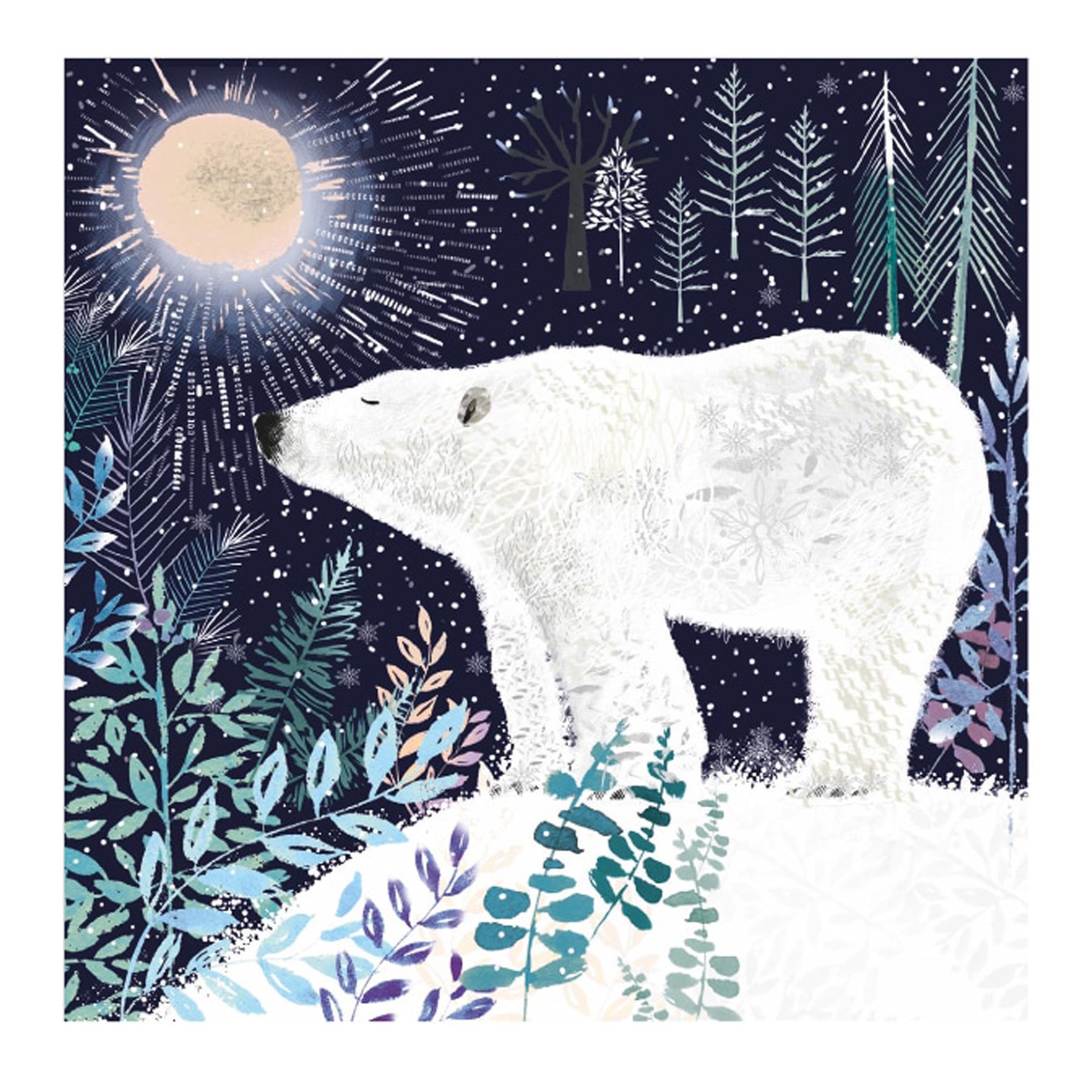 Box of 20 Charity Christmas Cards 100% Recyclable - Winter Forest
