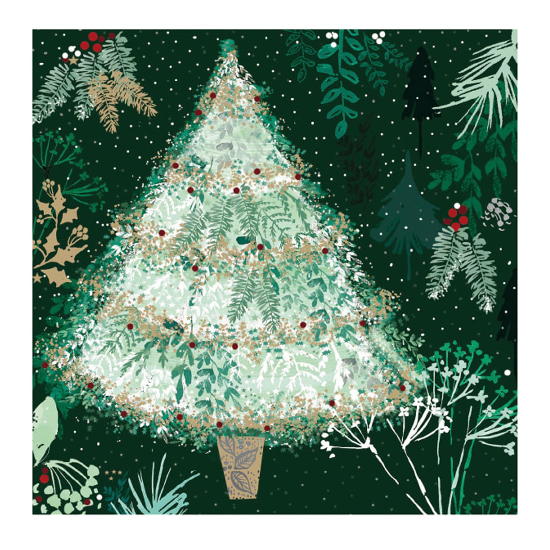 Box of 20 Charity Christmas Cards 100% Recyclable - Winter Forest