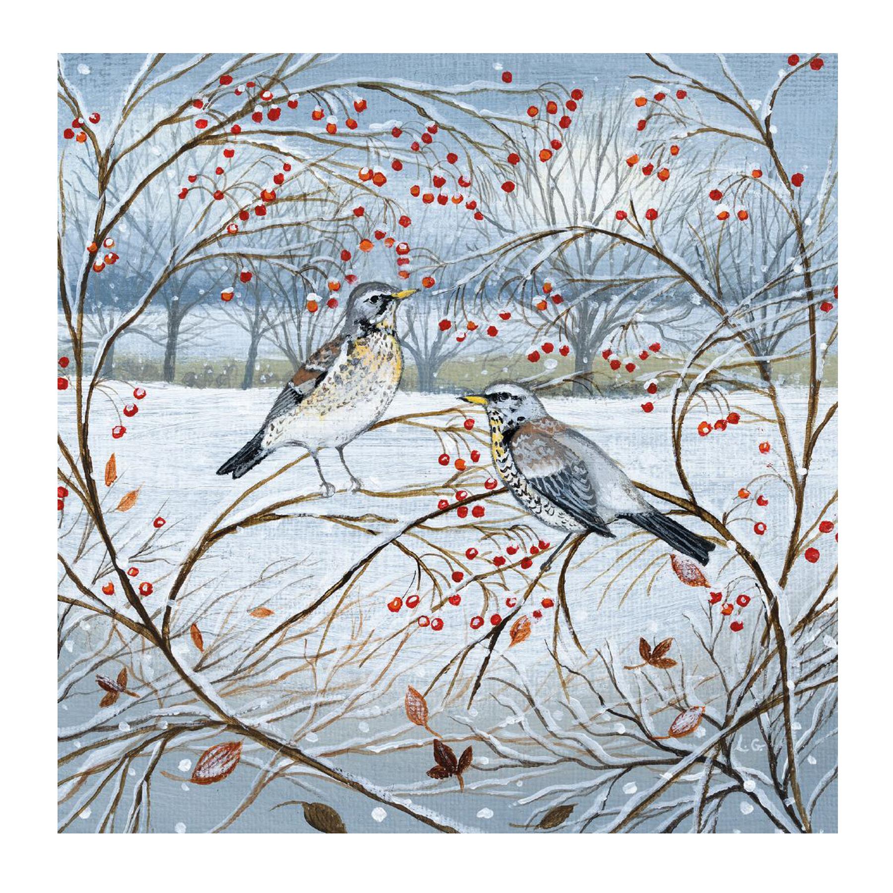image441090518.jpg Box of 20 Charity Christmas Cards 100% Recyclable - Animals and Winter Berries