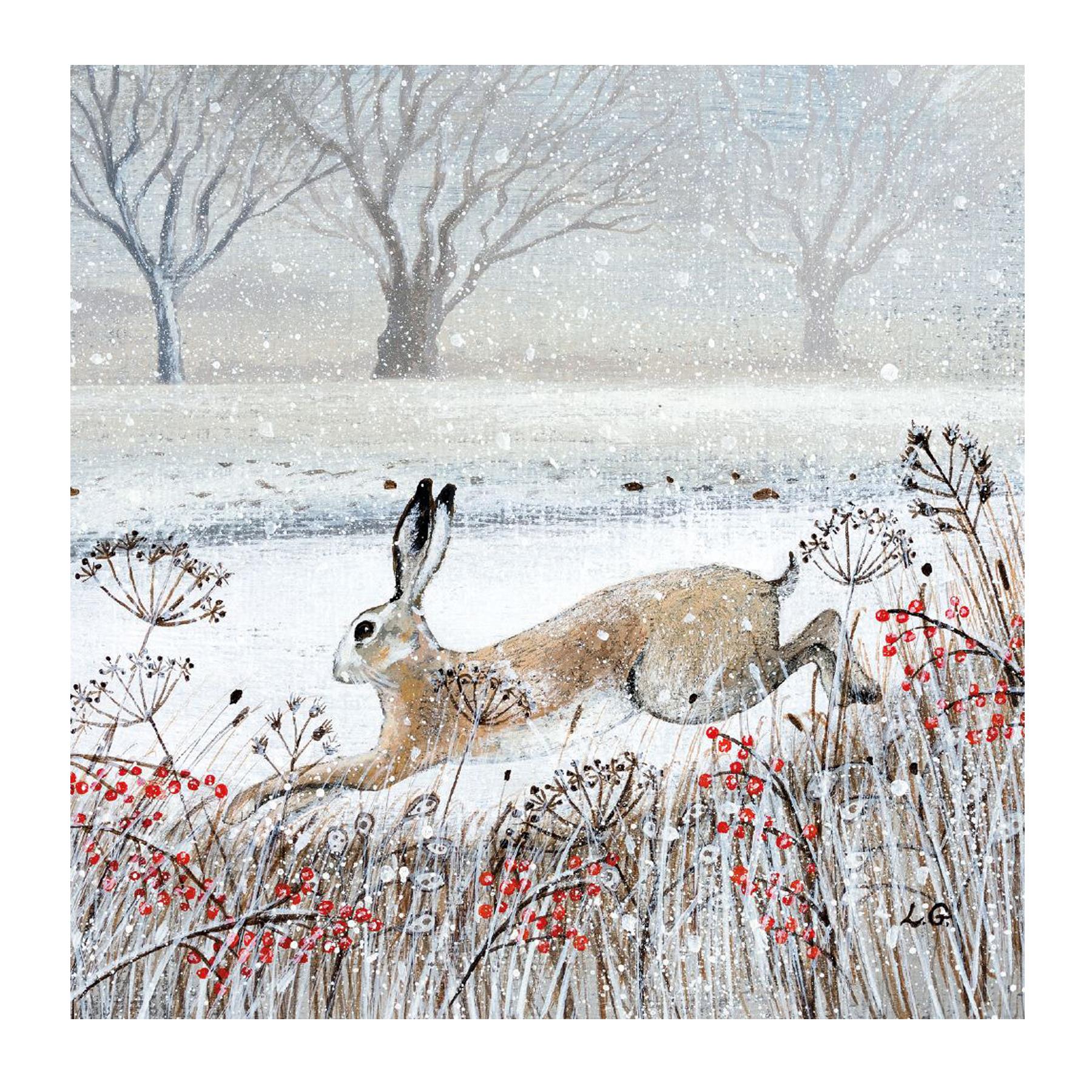 image441090523.jpg Box of 20 Charity Christmas Cards 100% Recyclable - Animals and Winter Berries