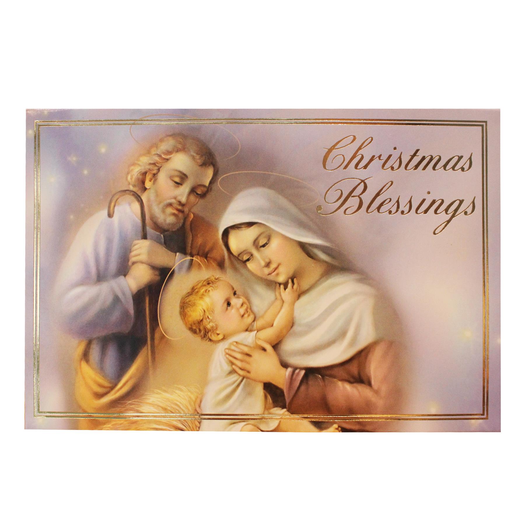 Christmas Nativity Pop Up Greeting Card and Envelope Holy Family - 97678 Design B