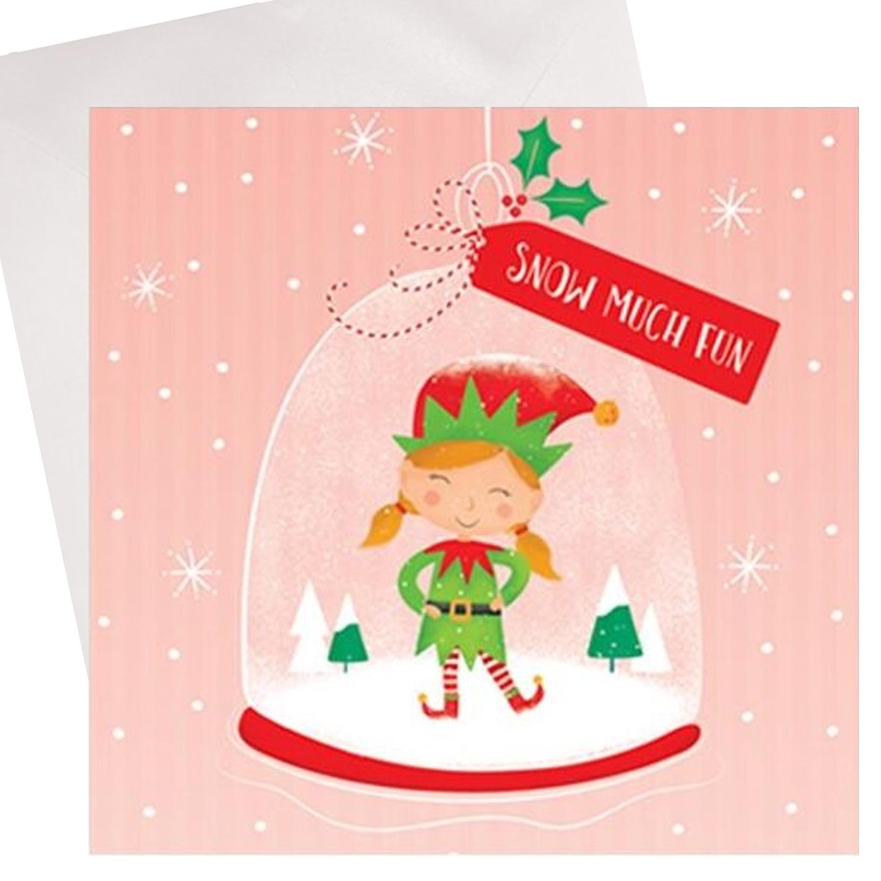 image441093946.jpg Pack of 10 Christmas Cards with Glitter Detail - 8486 Elf