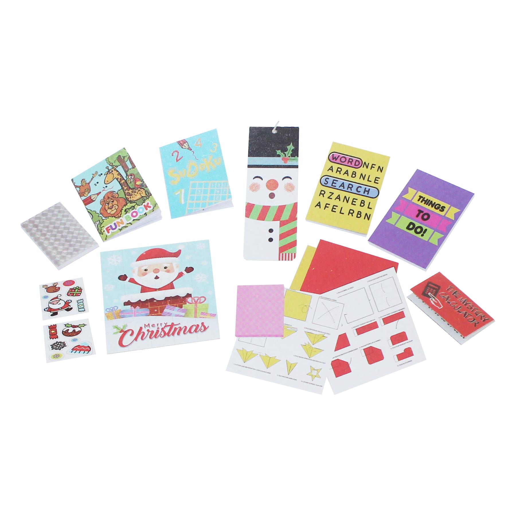 Christmas Crackers 10 Pack 30cm Plastic Free Gifts - Santa and Friends