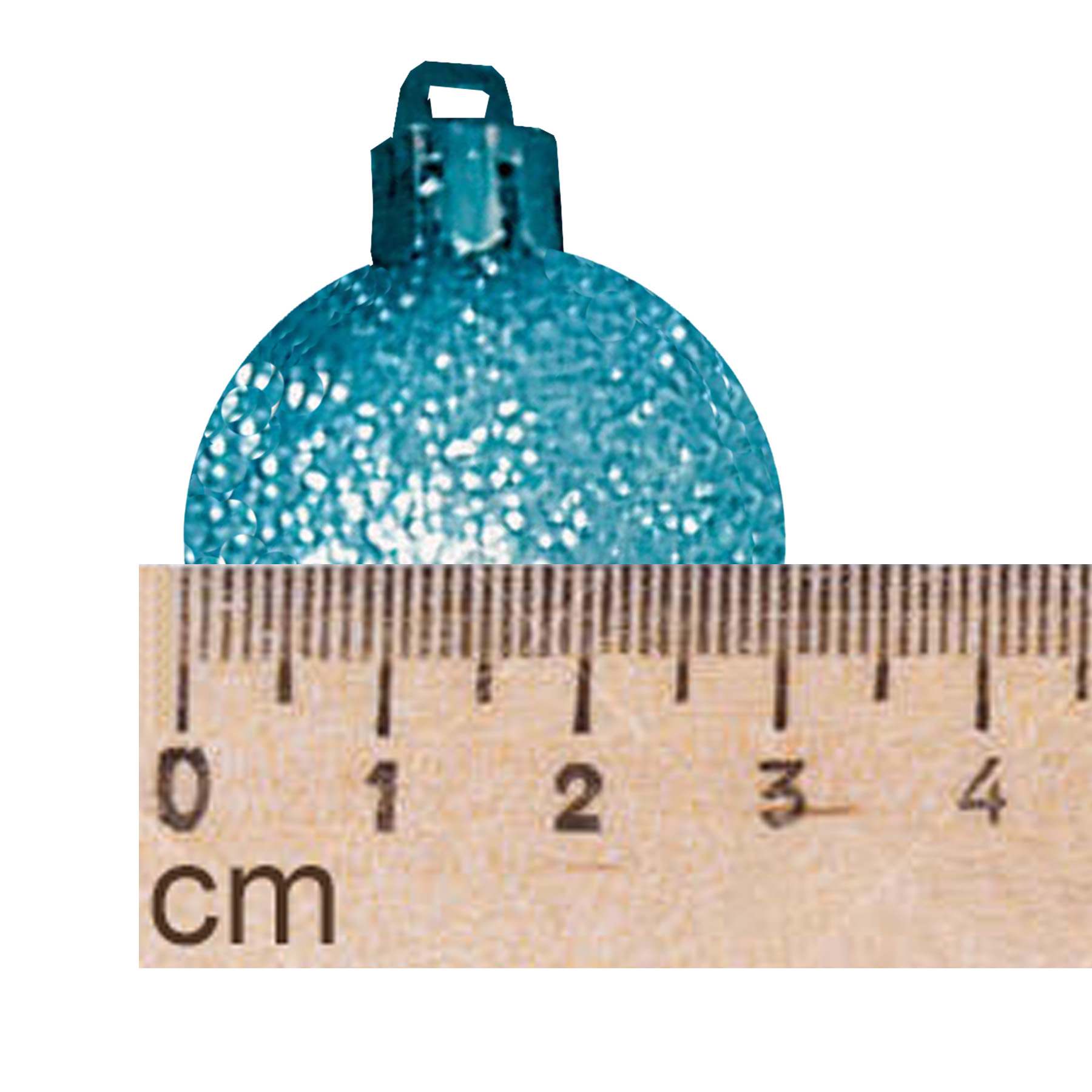 Christmas Decorations 12 Pack 30mm Baubles Glitter / Plain Midnight Blue