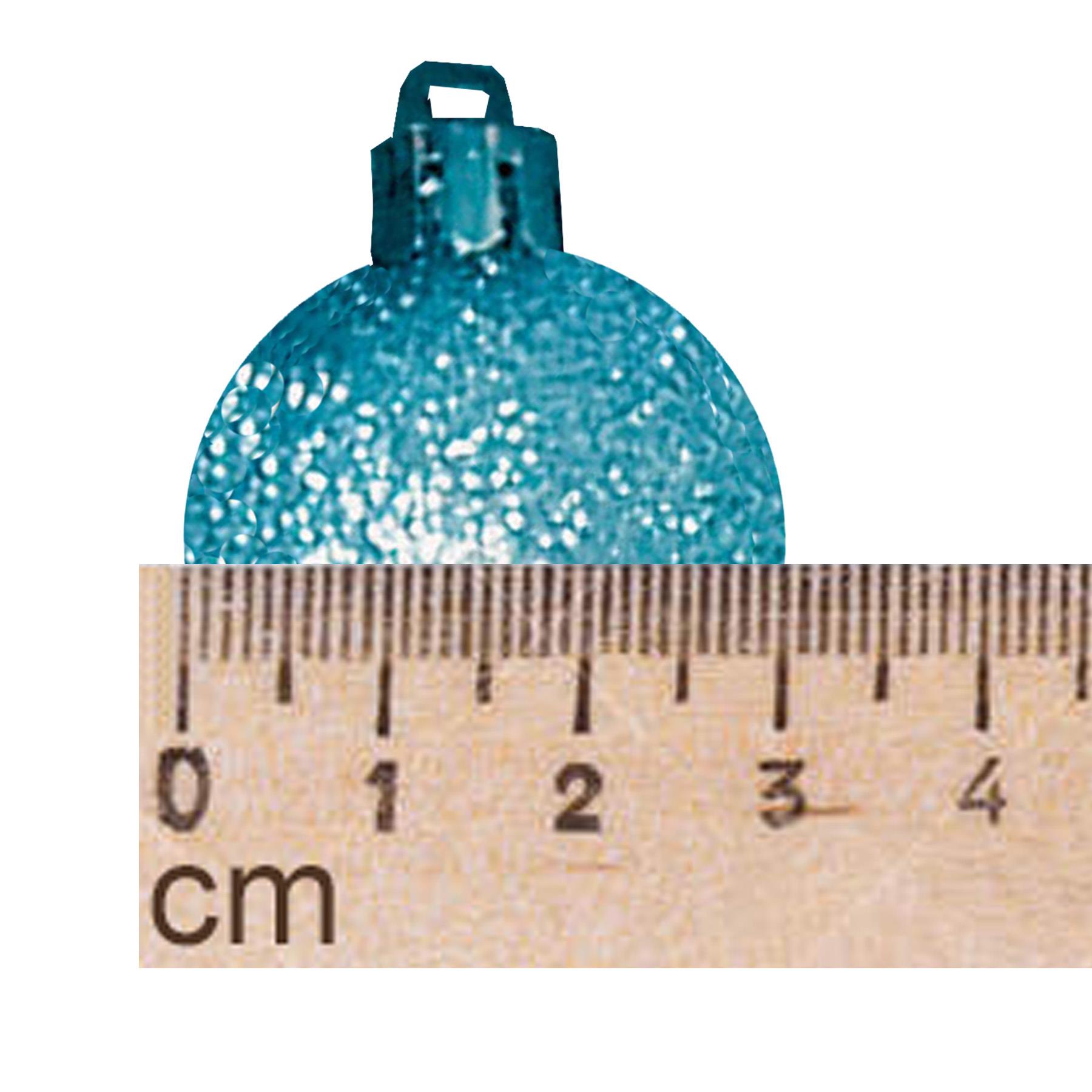 Christmas Tree Decorations 12 Pack 30mm Baubles Glitter / Plain Purple